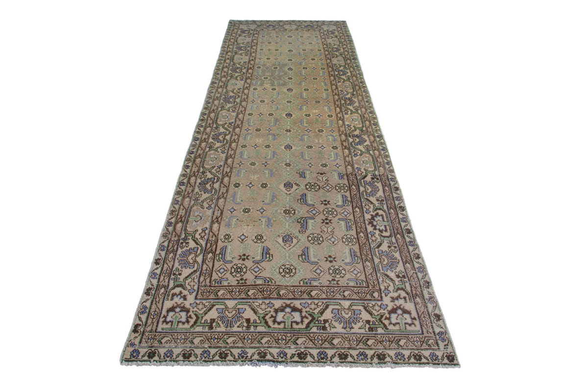 3349, Persian Borujerd Runner Rug