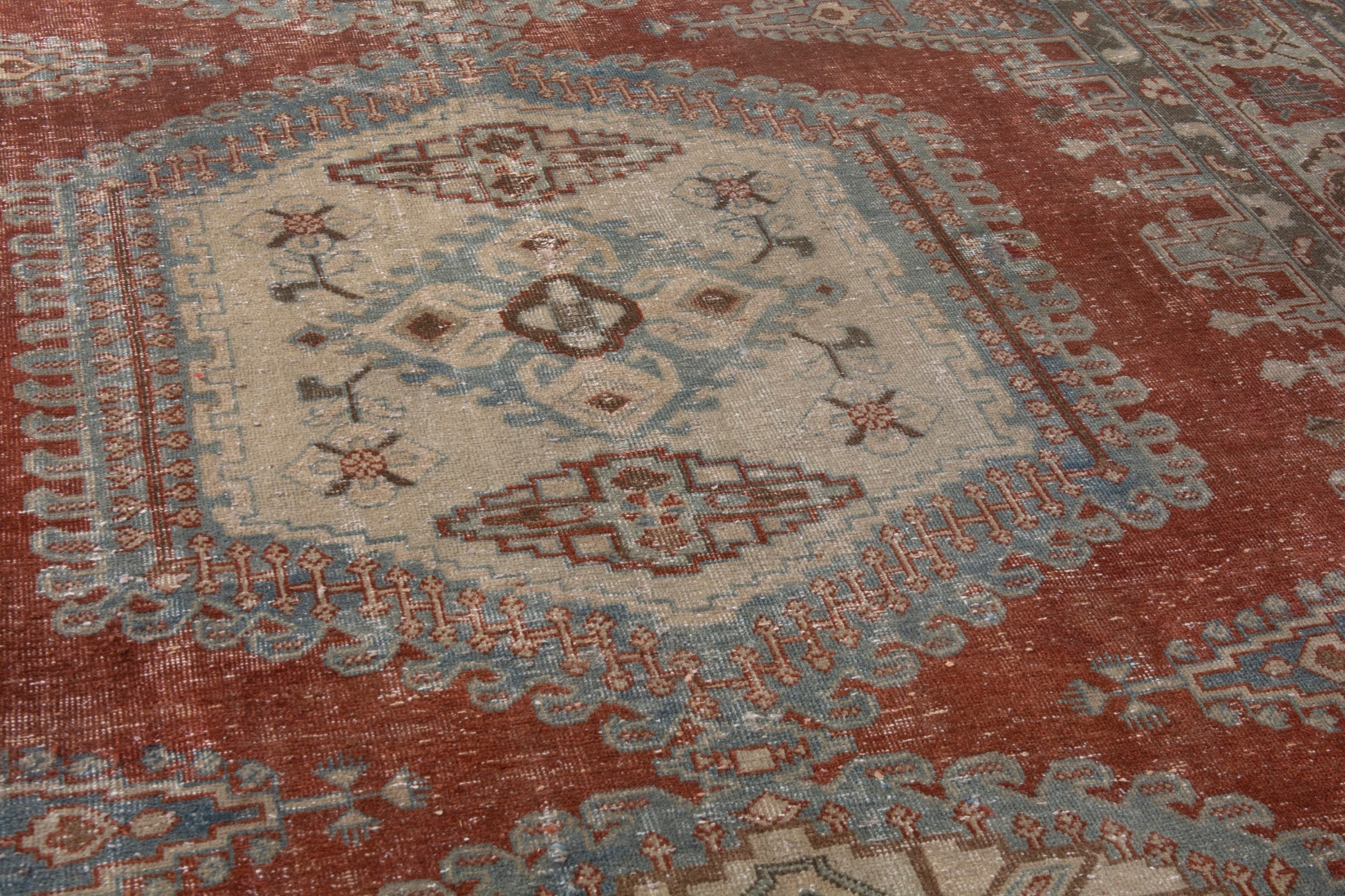 Persian Vist oversized rug in rust and cream, view 10 of 21