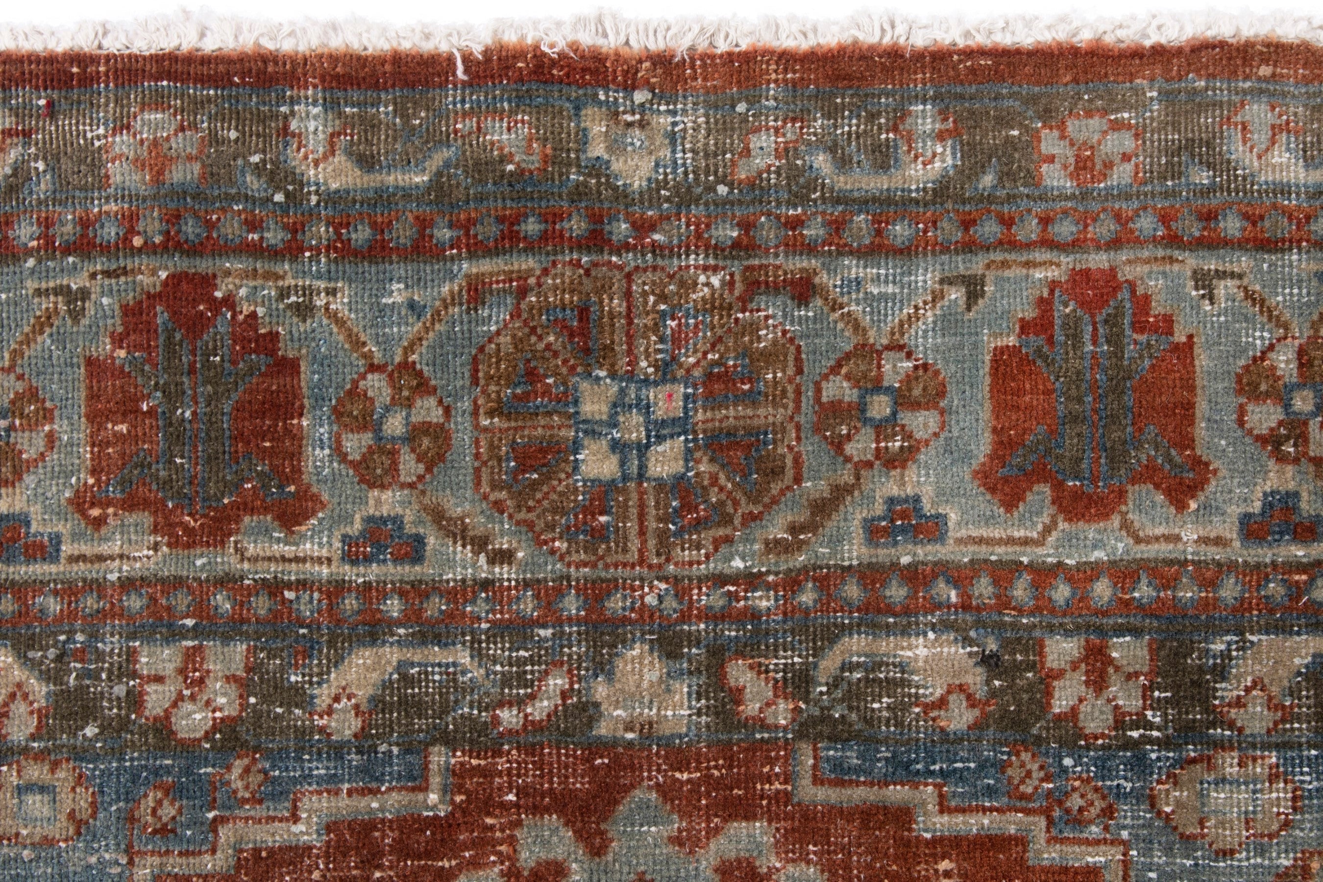 Persian Vist oversized rug in rust and cream, view 12 of 21