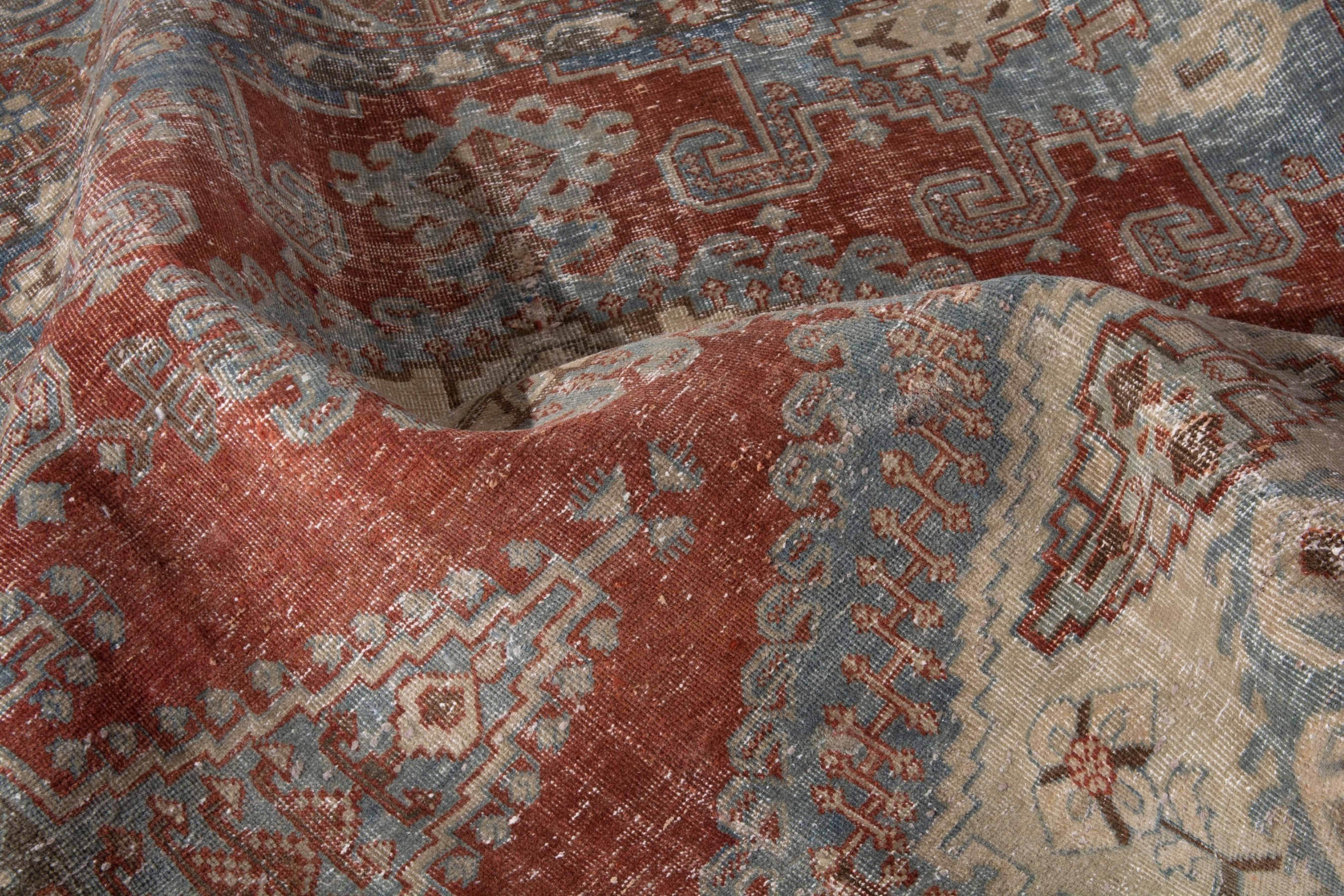 Persian Vist oversized rug in rust and cream, view 18 of 21