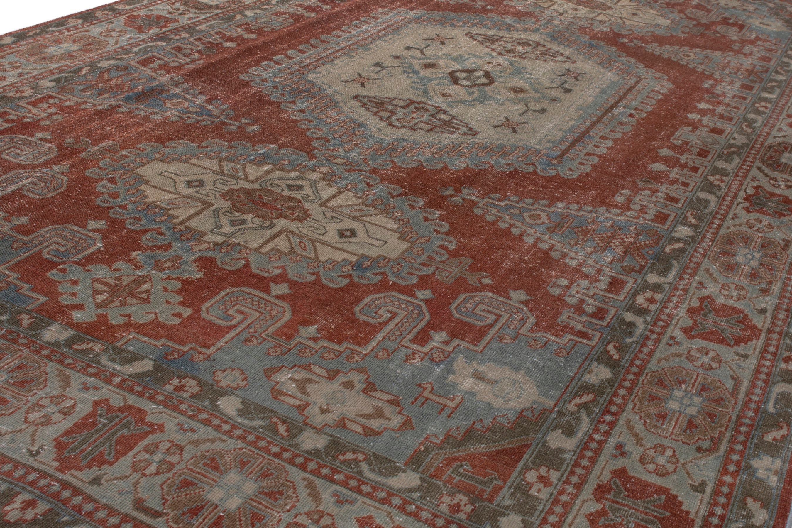 Persian Vist oversized rug in rust and cream, view 9 of 21