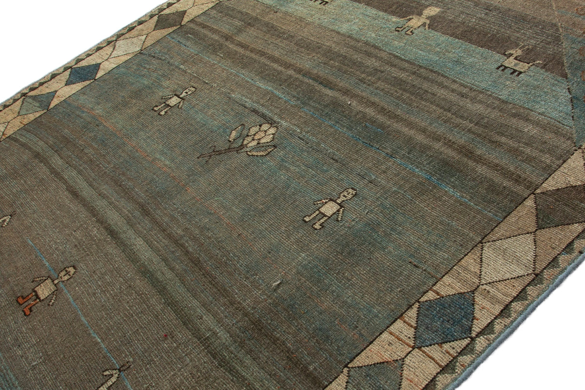 3358, Persian Gabbeh Area Rug
