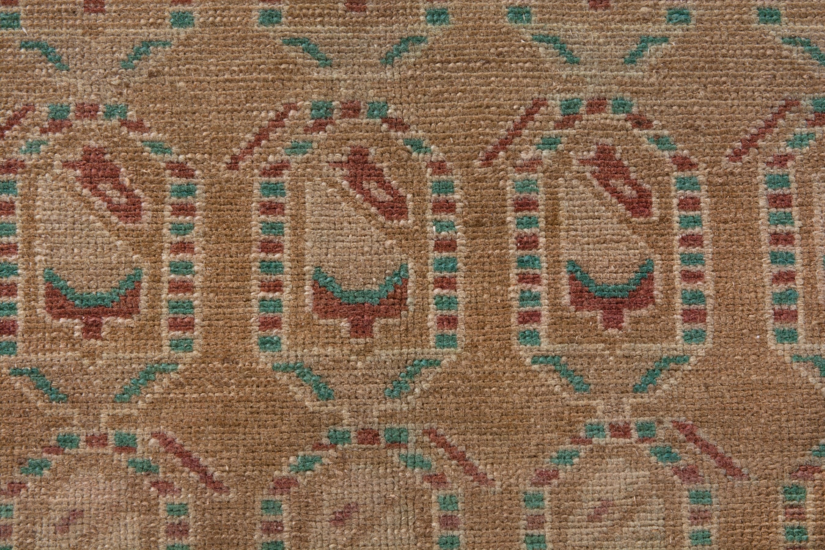 Persian Borujerd area rug in tan and greige, view 15 of 19