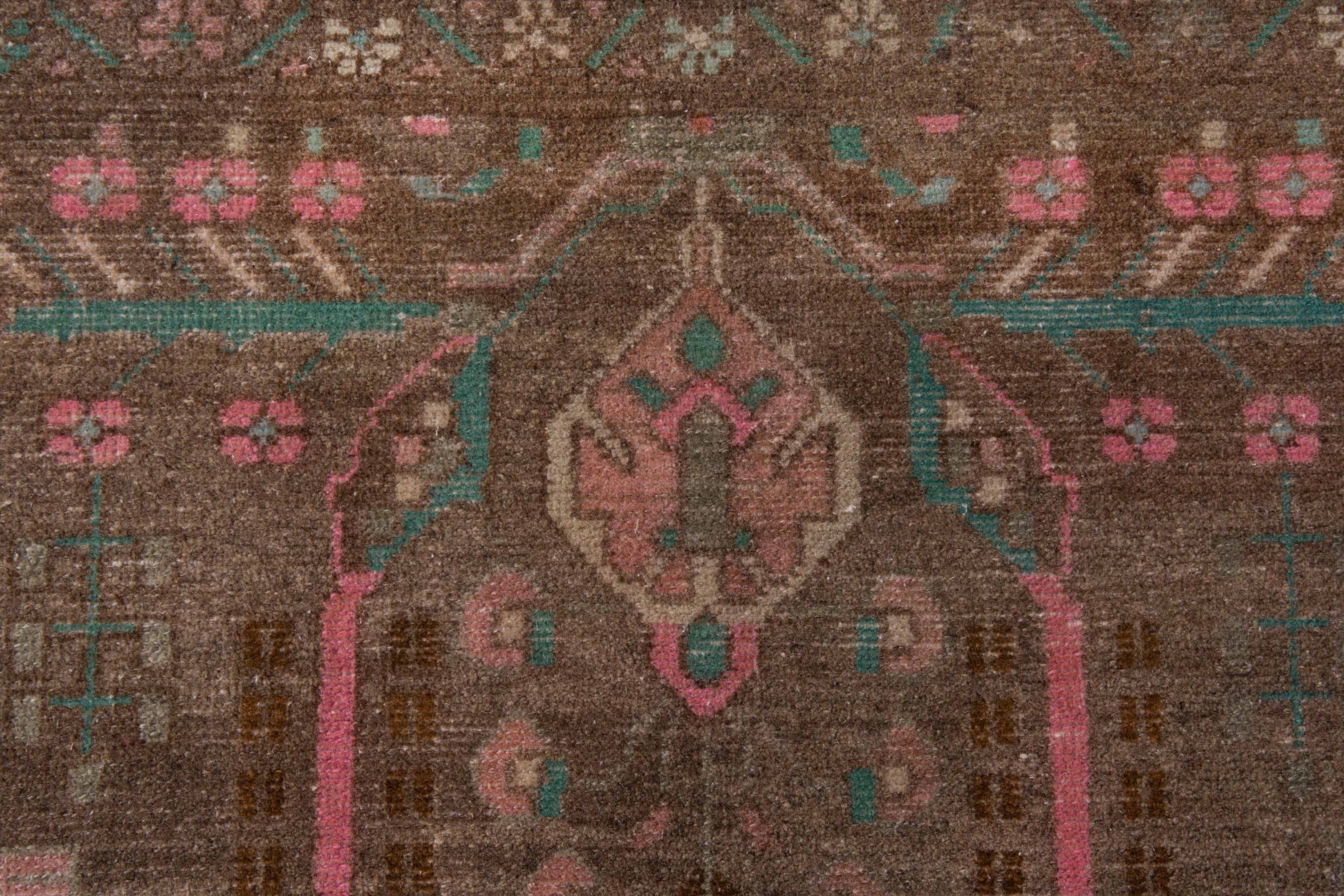 Persian Lori area rug in taupe and faded red, view 13 of 20