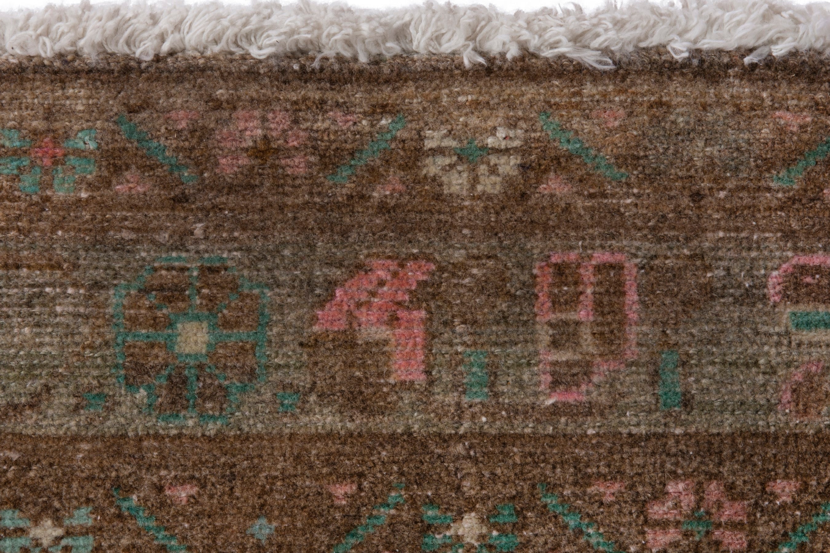 Persian Lori area rug in taupe and faded red, view 12 of 20