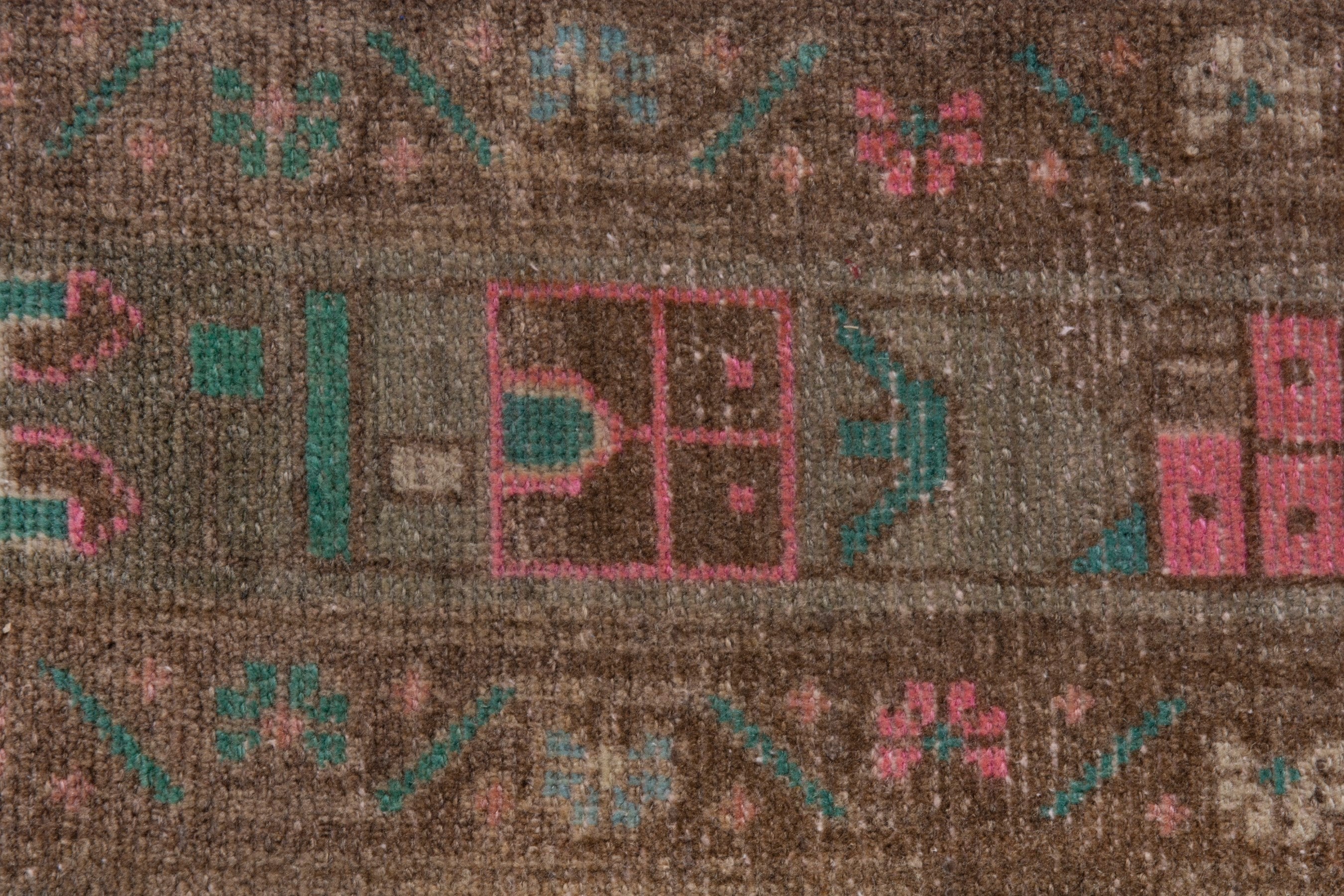 Persian Lori area rug in taupe and faded red, view 14 of 20