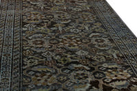 Persian Malayer area rug in dark brown and greige, view 11 of 21