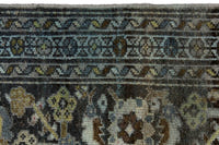 Persian Malayer area rug in dark brown and greige, view 14 of 21