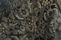 Persian Malayer area rug in dark brown and greige, view 19 of 21