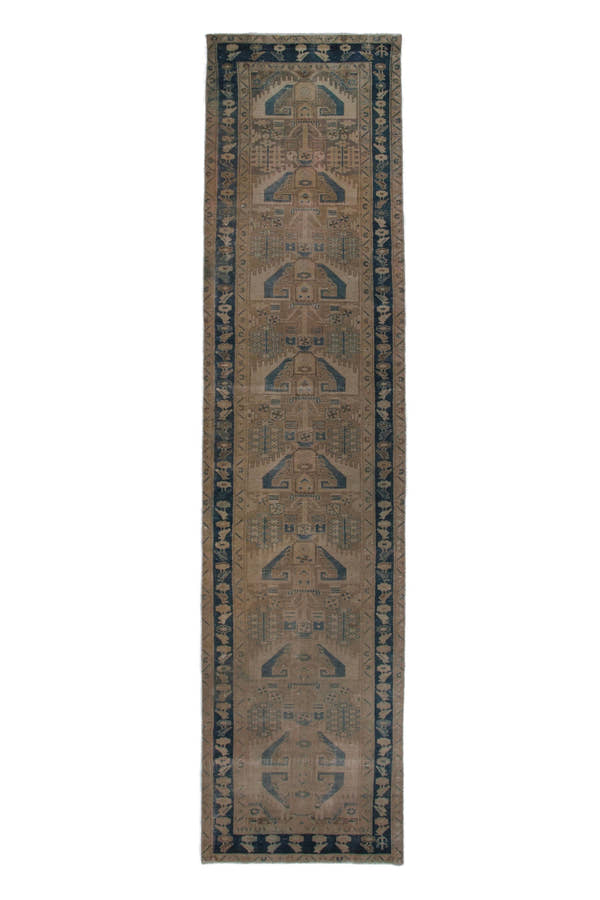 3416, Persian Nahavand Runner Rug