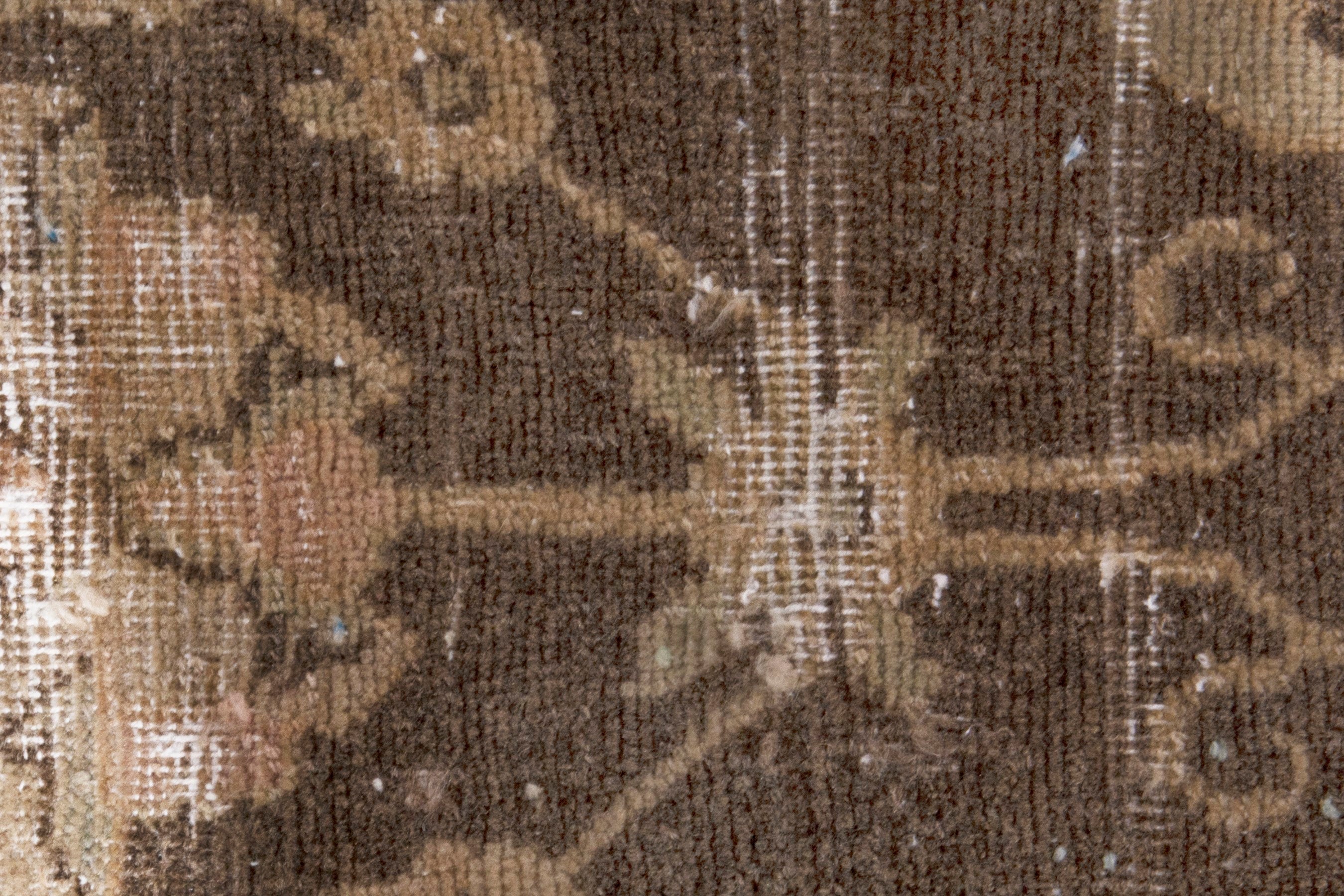 Persian Hamedan area rug in dark brown and greige, view 13 of 22