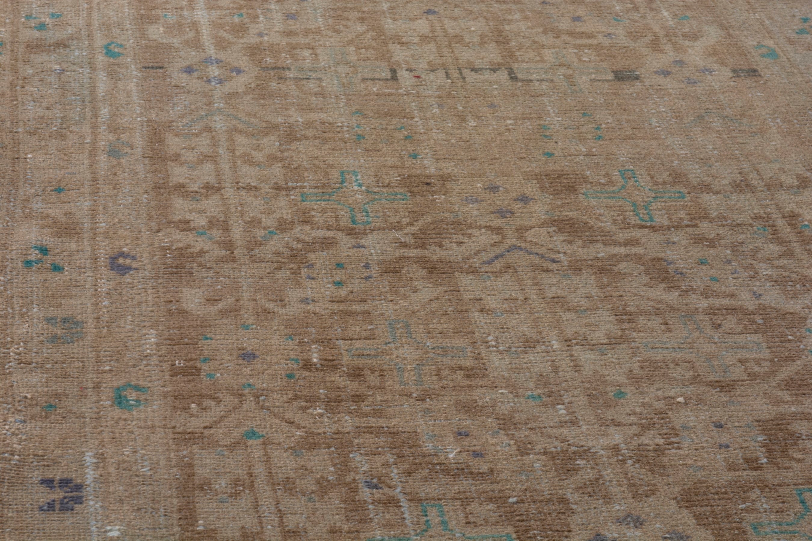 Persian Malayer runner rug in terracotta and tan, view 11 of 24