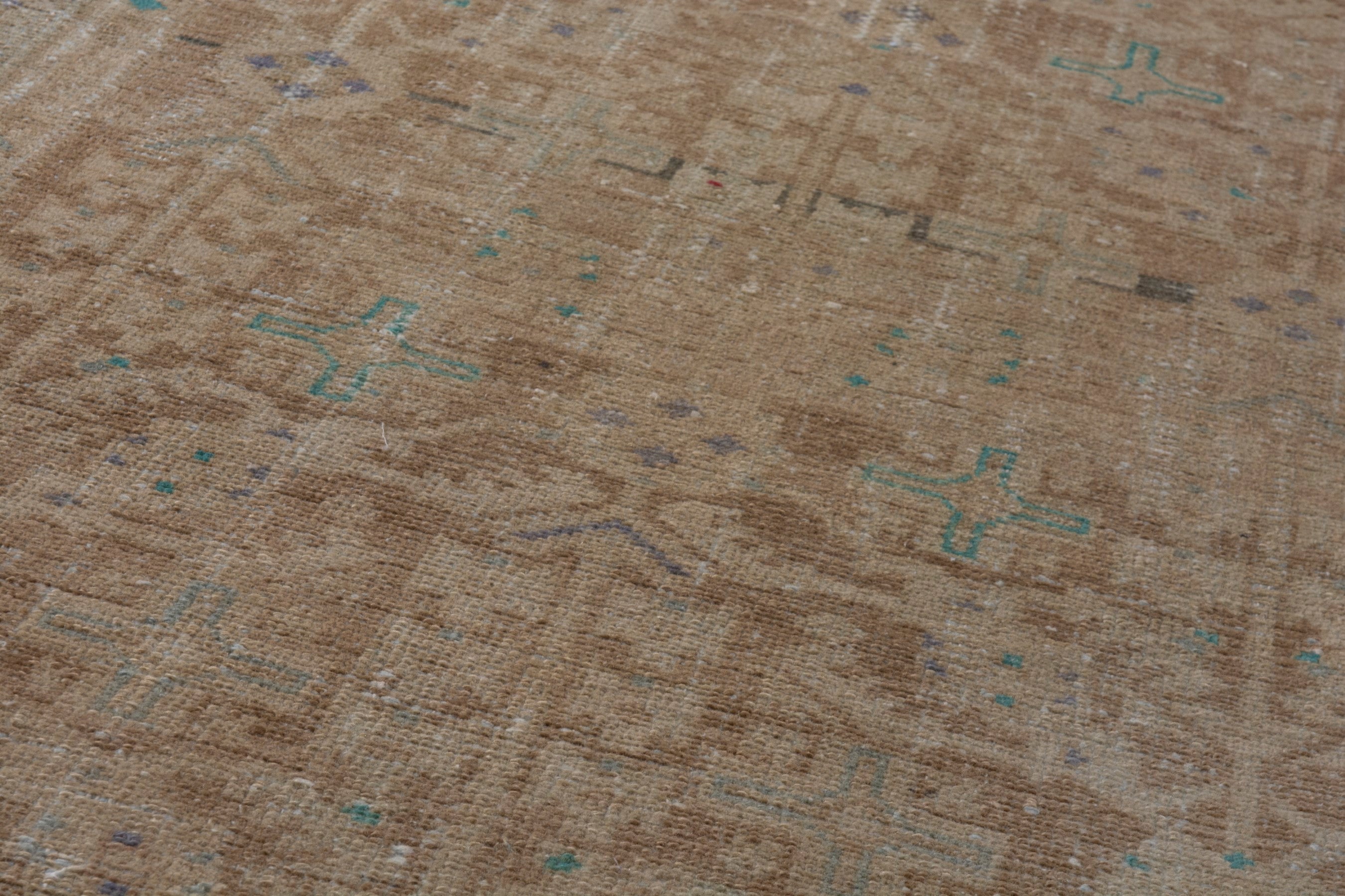 Persian Malayer runner rug in terracotta and tan, view 12 of 24