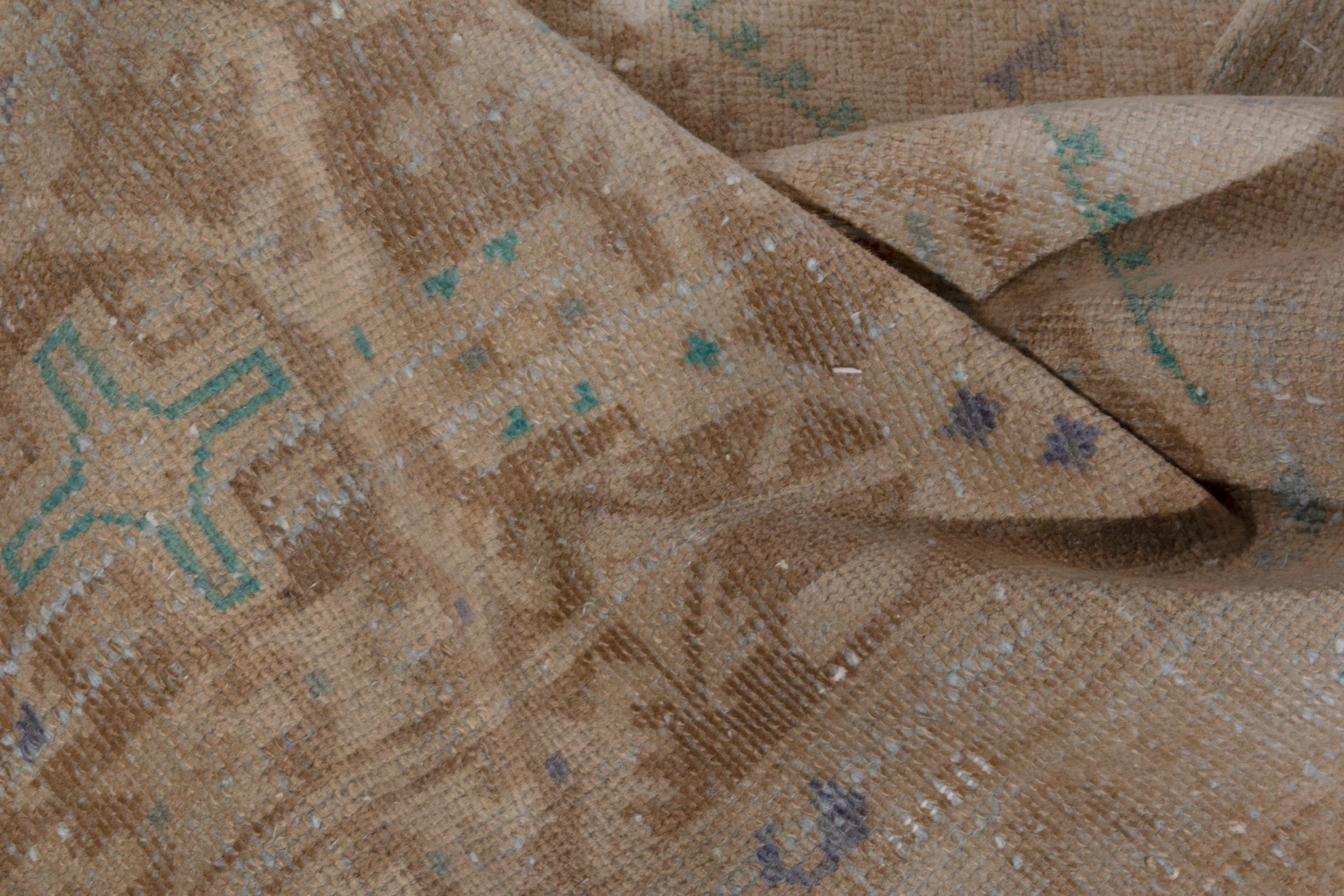 Persian Malayer runner rug in terracotta and tan, view 22 of 24