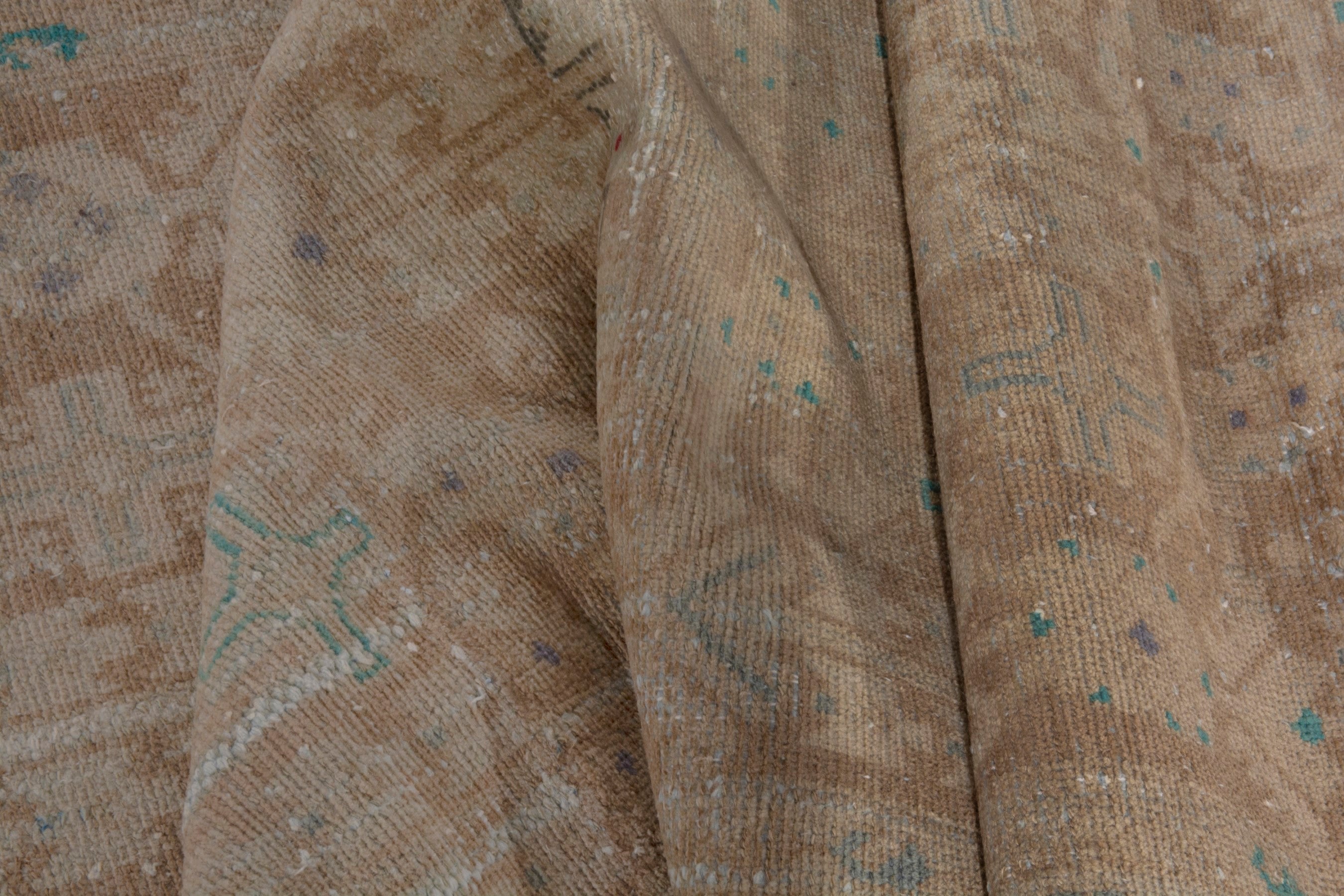 Persian Malayer runner rug in terracotta and tan, view 23 of 24