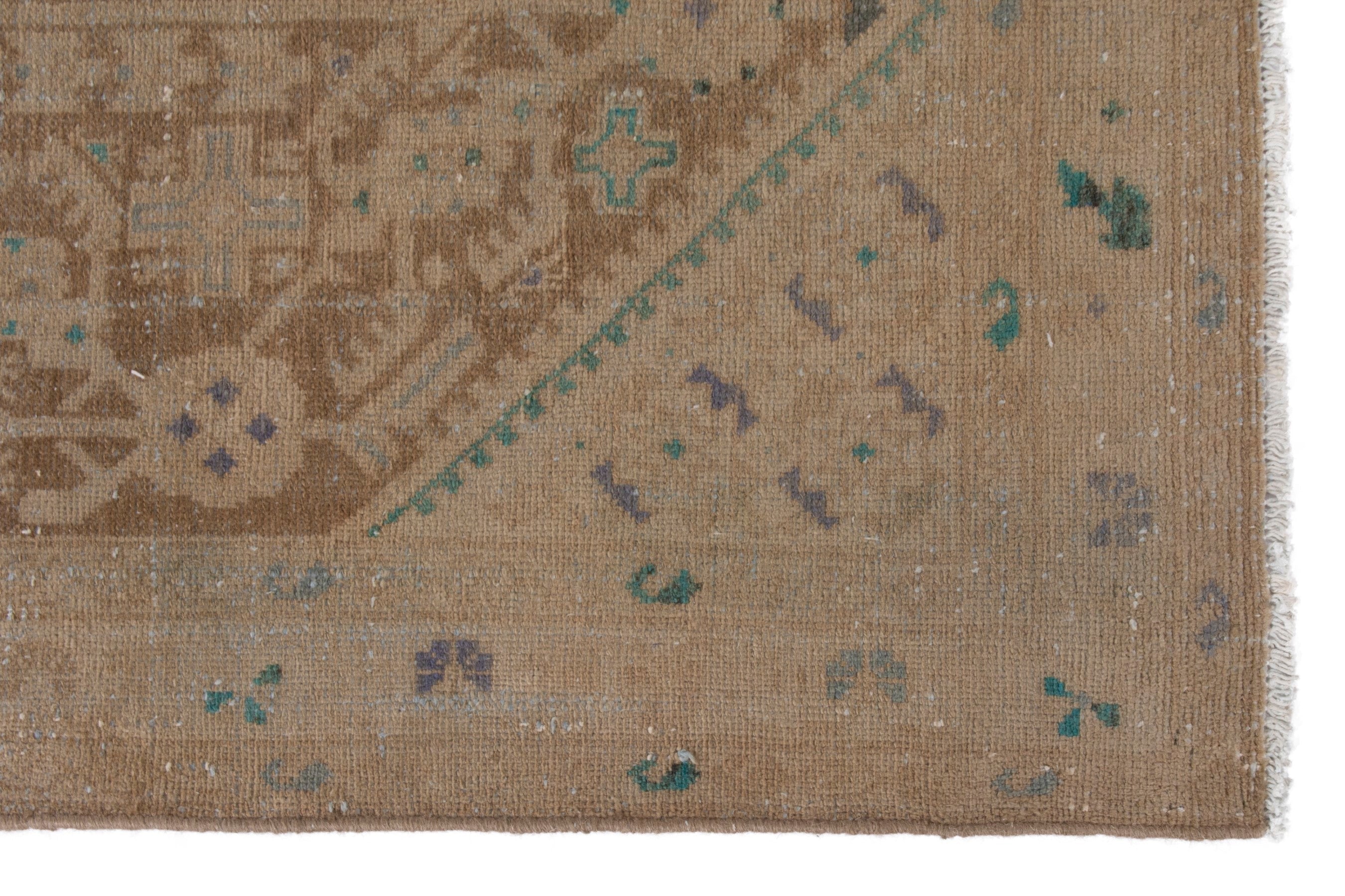 Persian Malayer runner rug in terracotta and tan, view 5 of 24