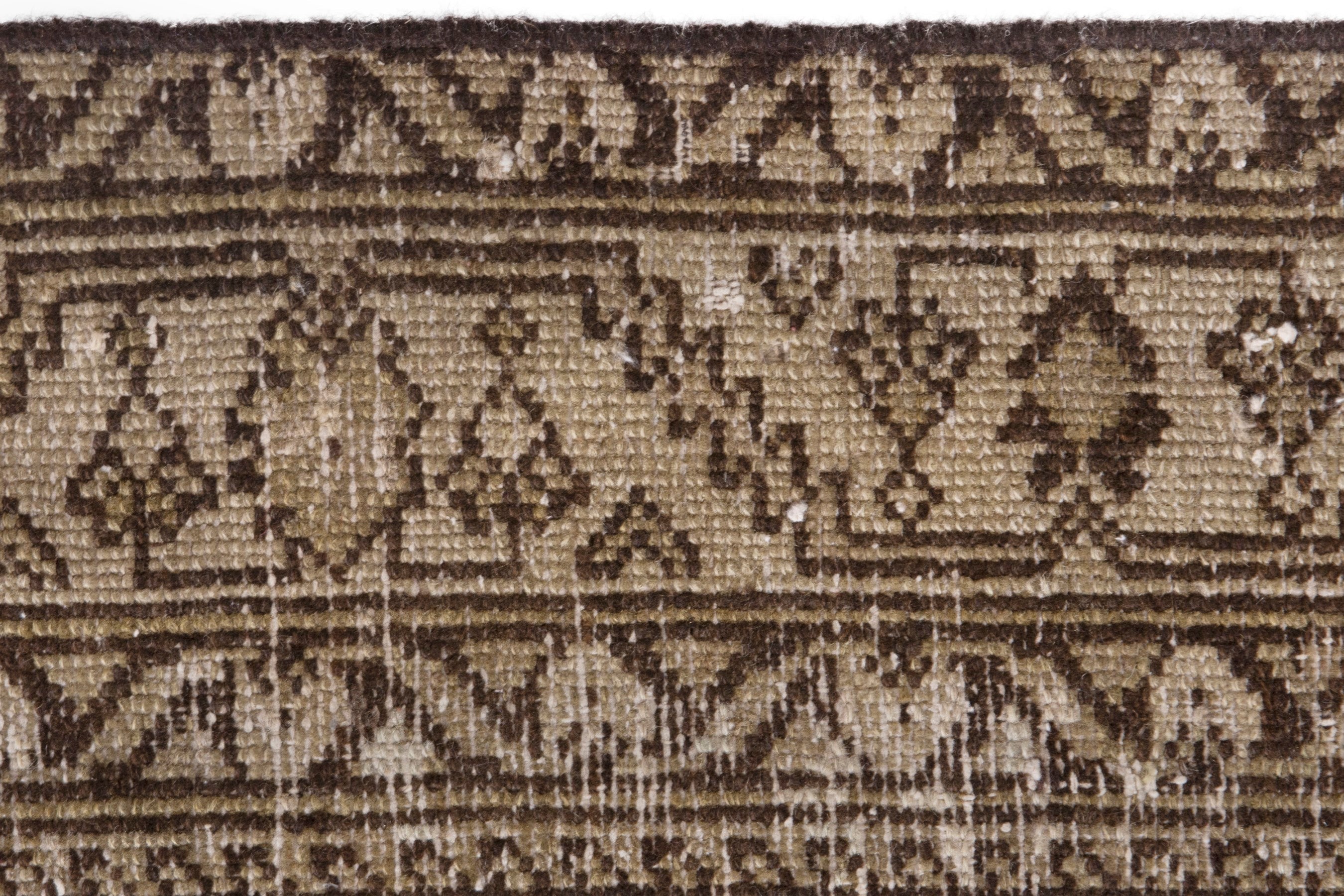 Persian Malayer area rug in taupe and greige, view 11 of 20