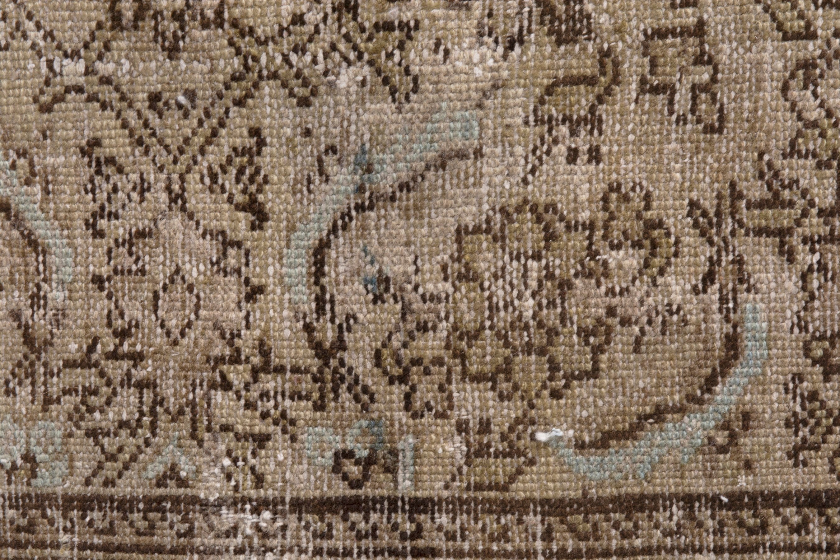 Persian Malayer area rug in taupe and greige, view 15 of 20