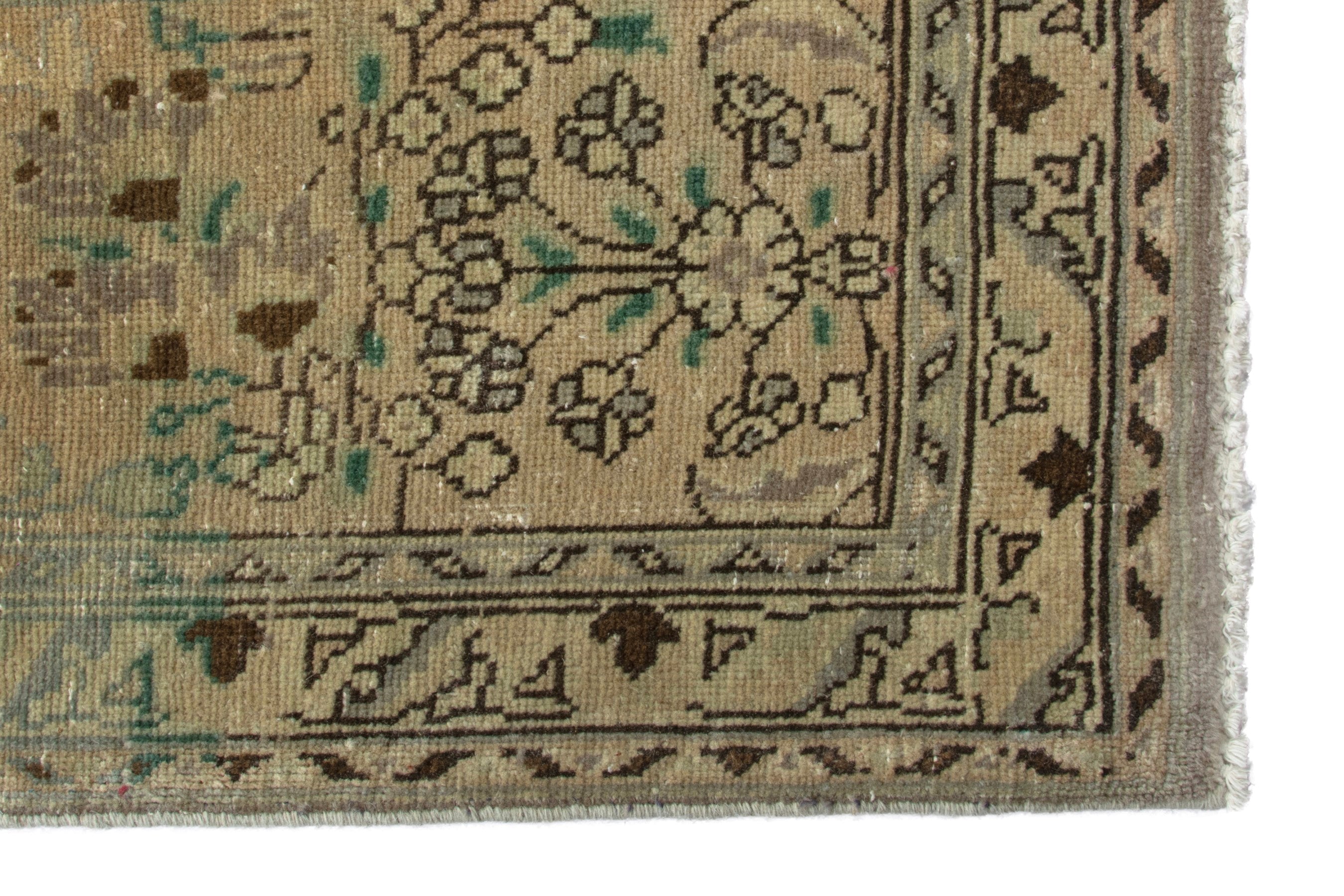 Persian Tabriz oversized rug in sage and taupe, view 5 of 20