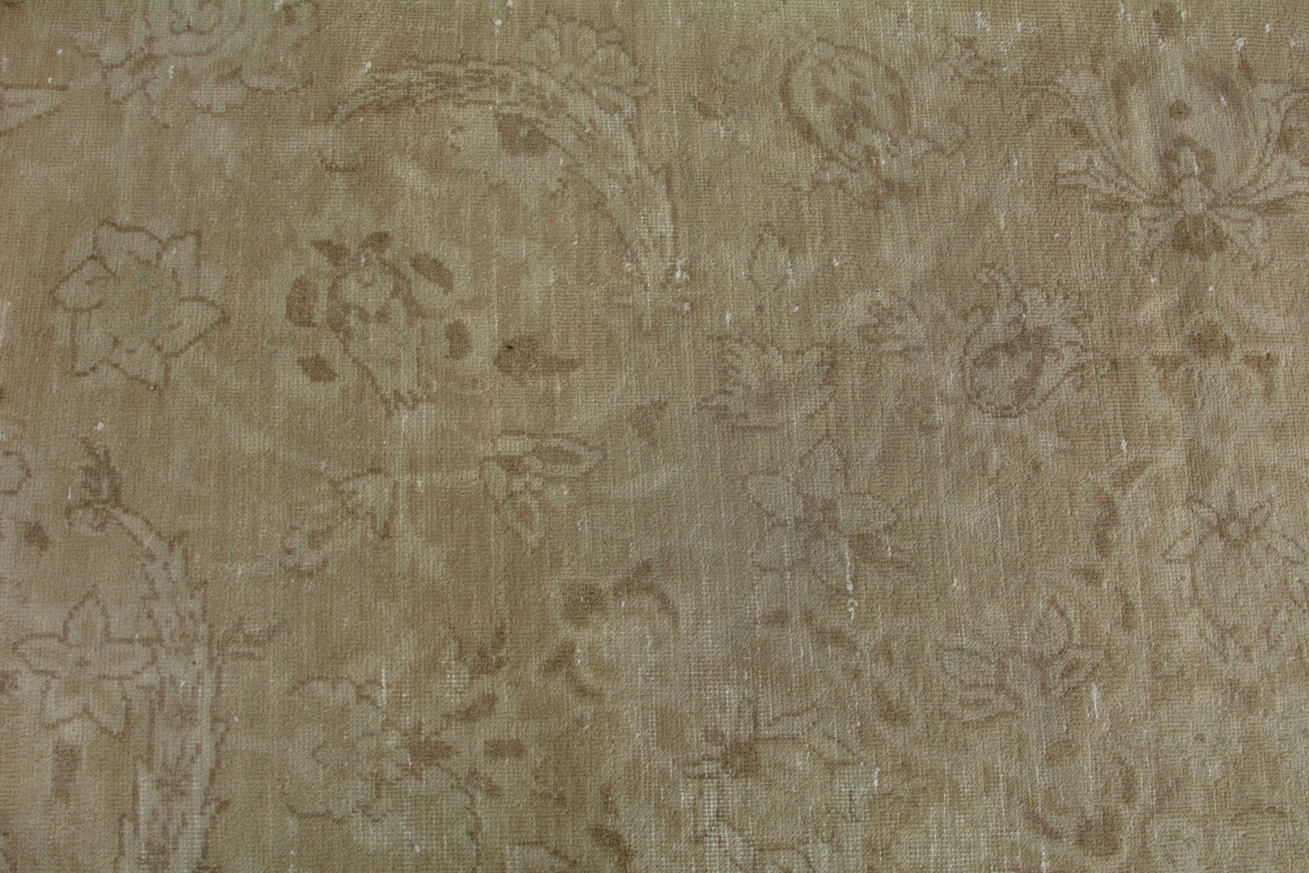 Persian Kashan oversized rug in taupe and greige, view 14 of 20