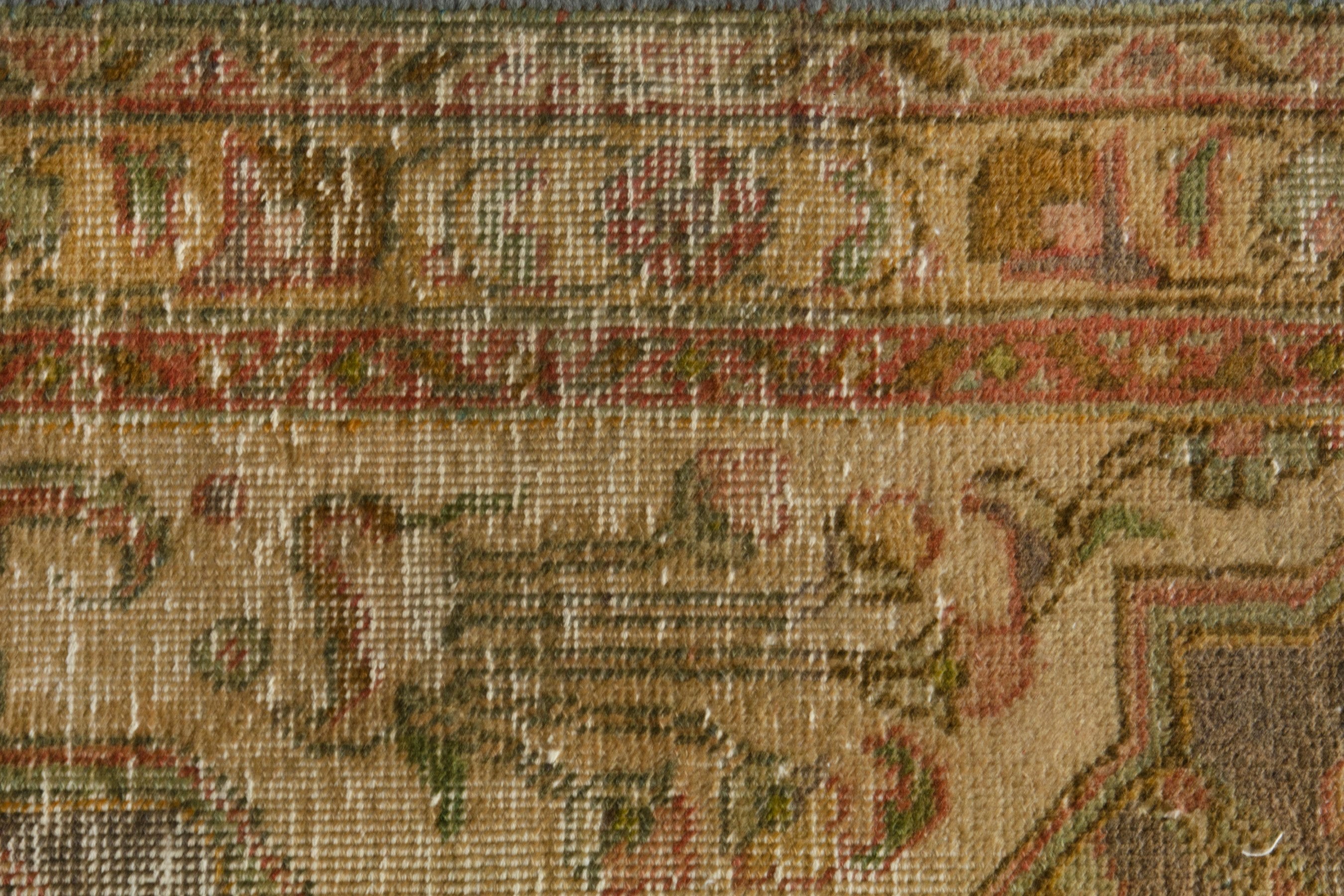 Persian Tabriz oversized rug in taupe and rust, view 13 of 21