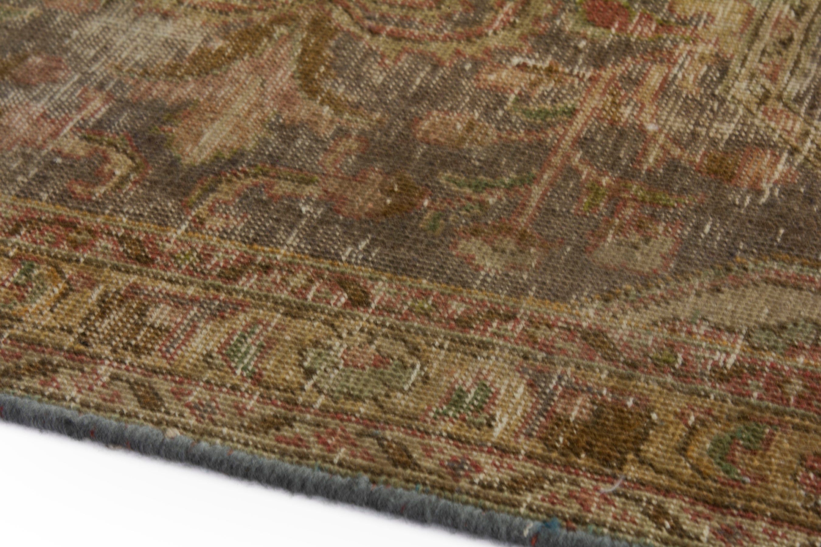 Persian Tabriz oversized rug in taupe and rust, view 8 of 21