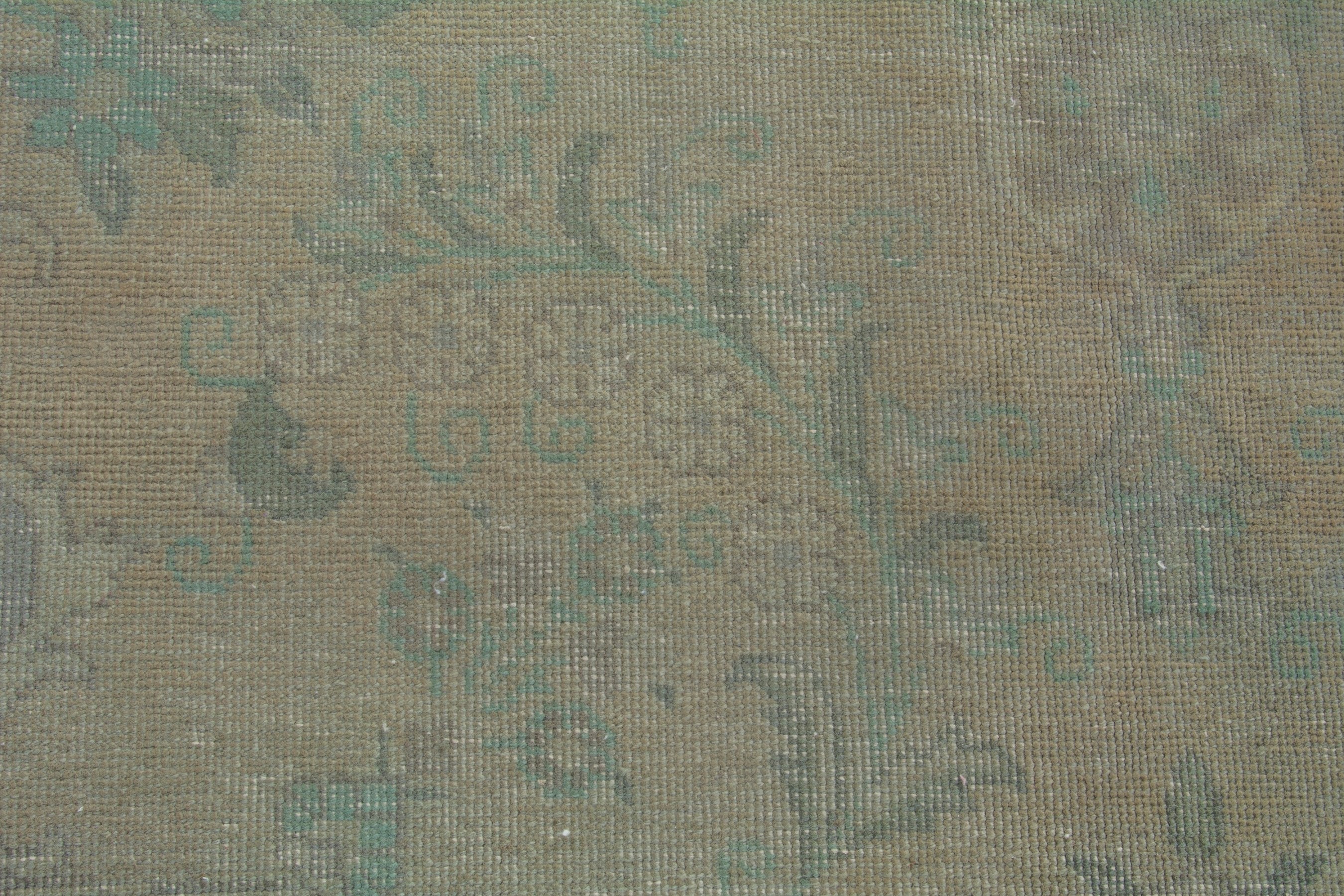 Persian Tabriz area rug in taupe and greige, view 13 of 19