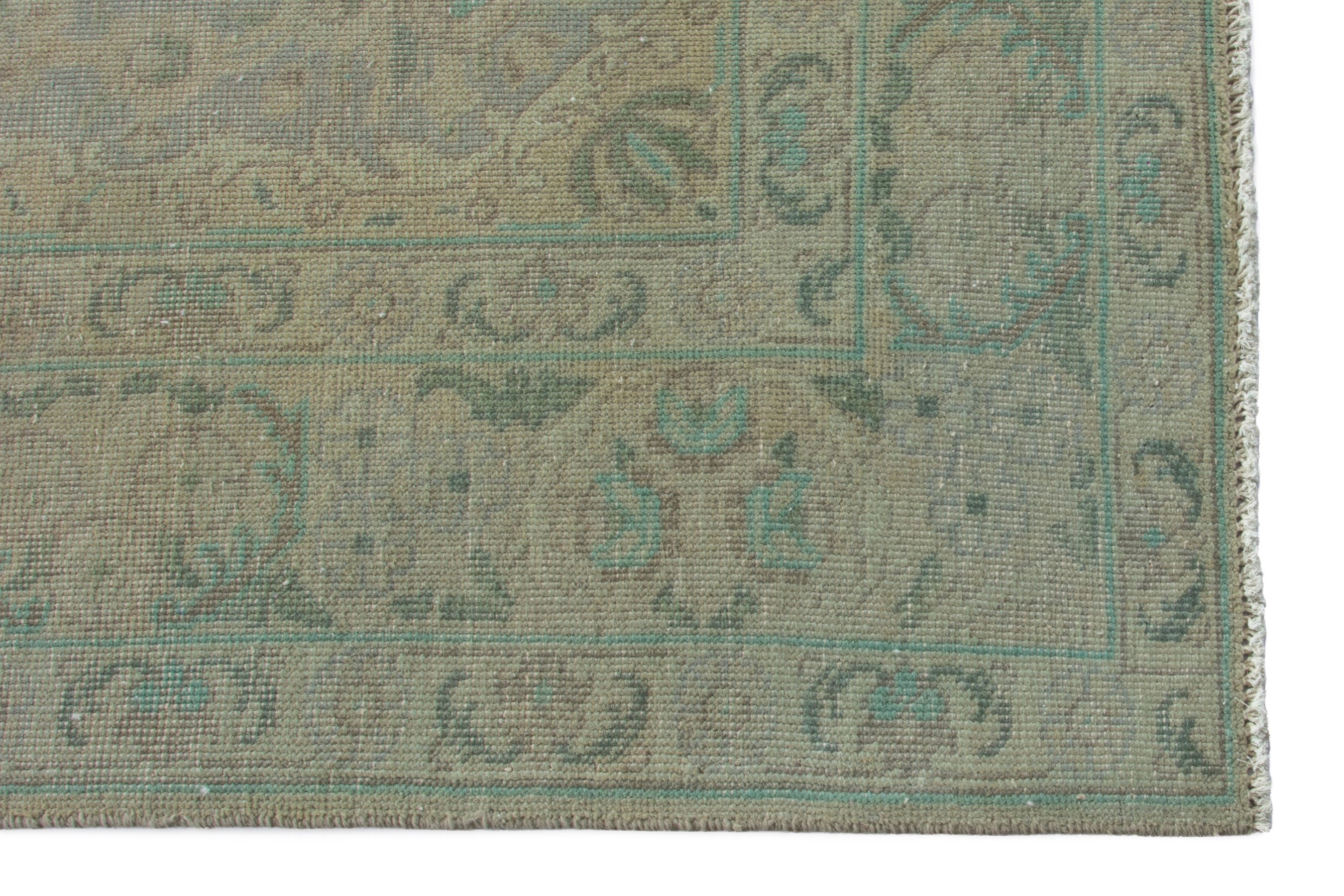 Persian Tabriz area rug in taupe and greige, view 5 of 19