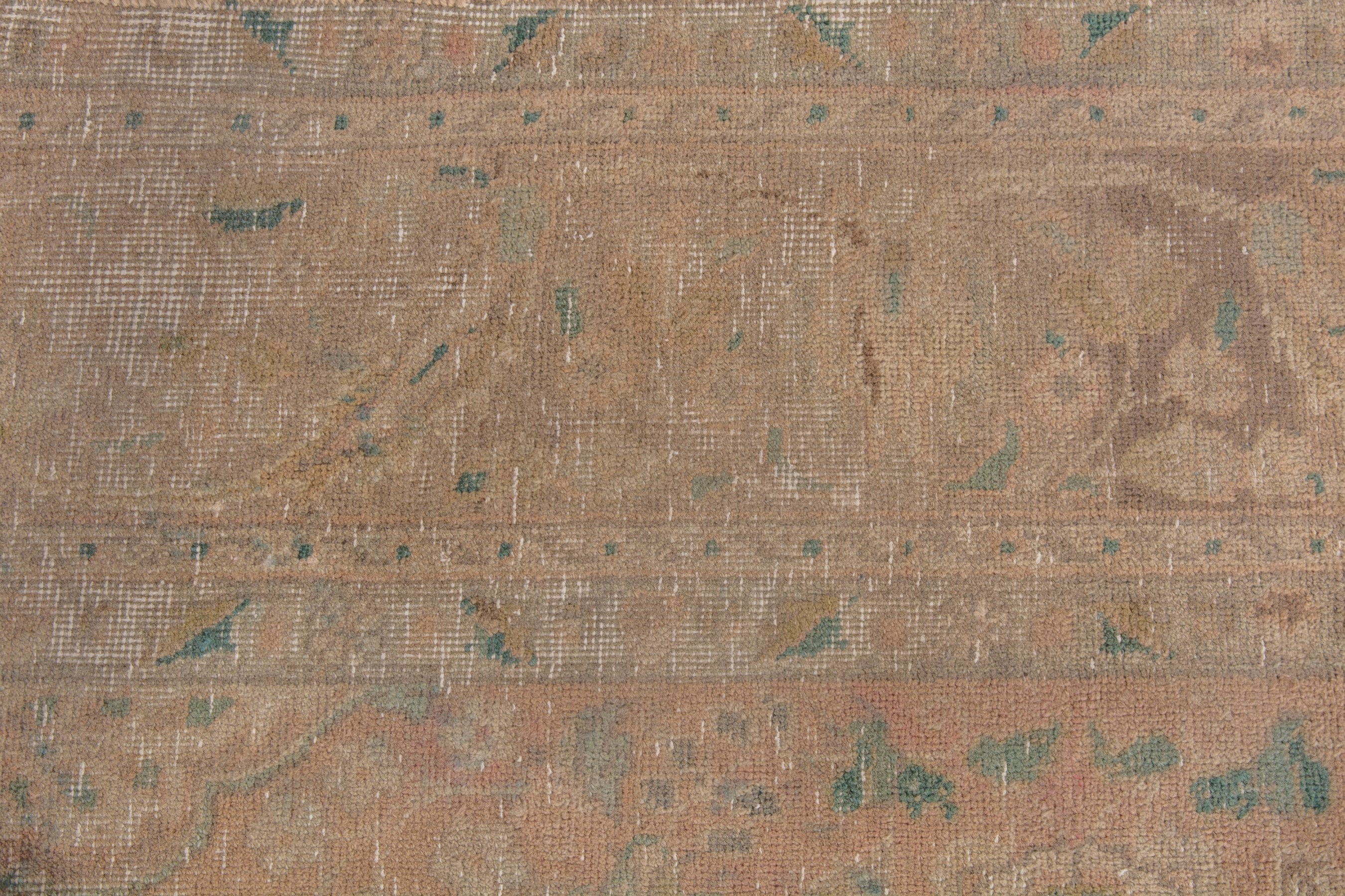 Persian Tabriz area rug in terracotta and tan, view 12 of 22