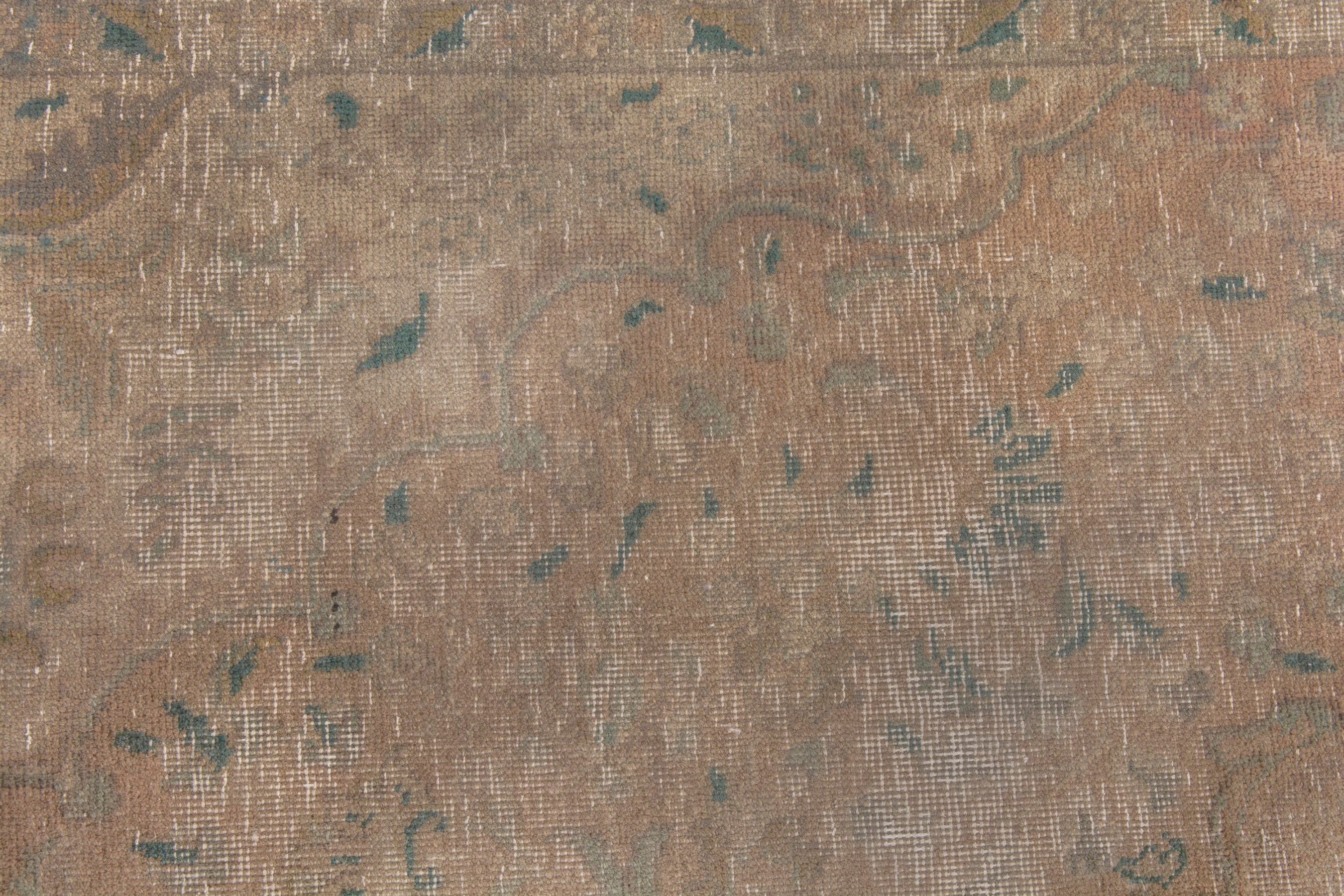 Persian Tabriz area rug in terracotta and tan, view 16 of 22