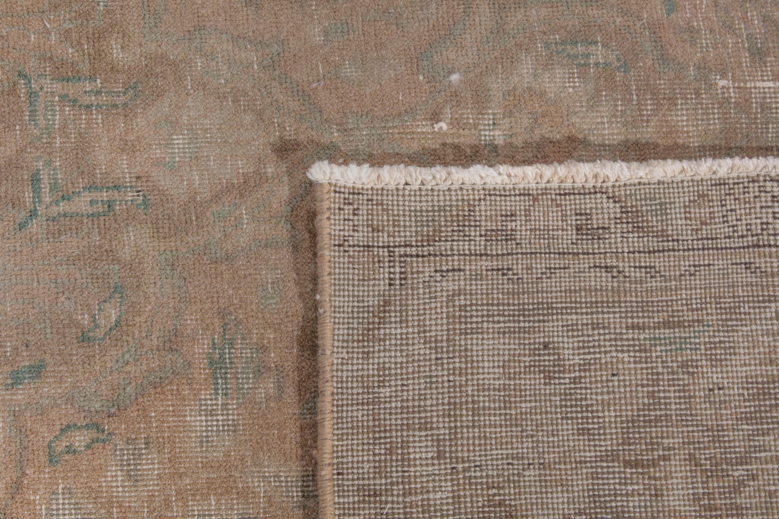 Persian Tabriz area rug in terracotta and tan, view 22 of 22