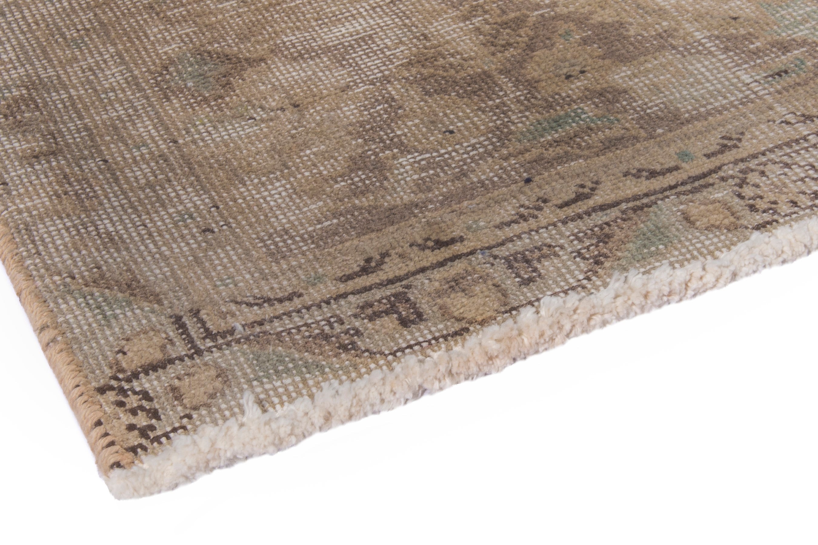 Persian Tabriz area rug in terracotta and tan, view 4 of 22