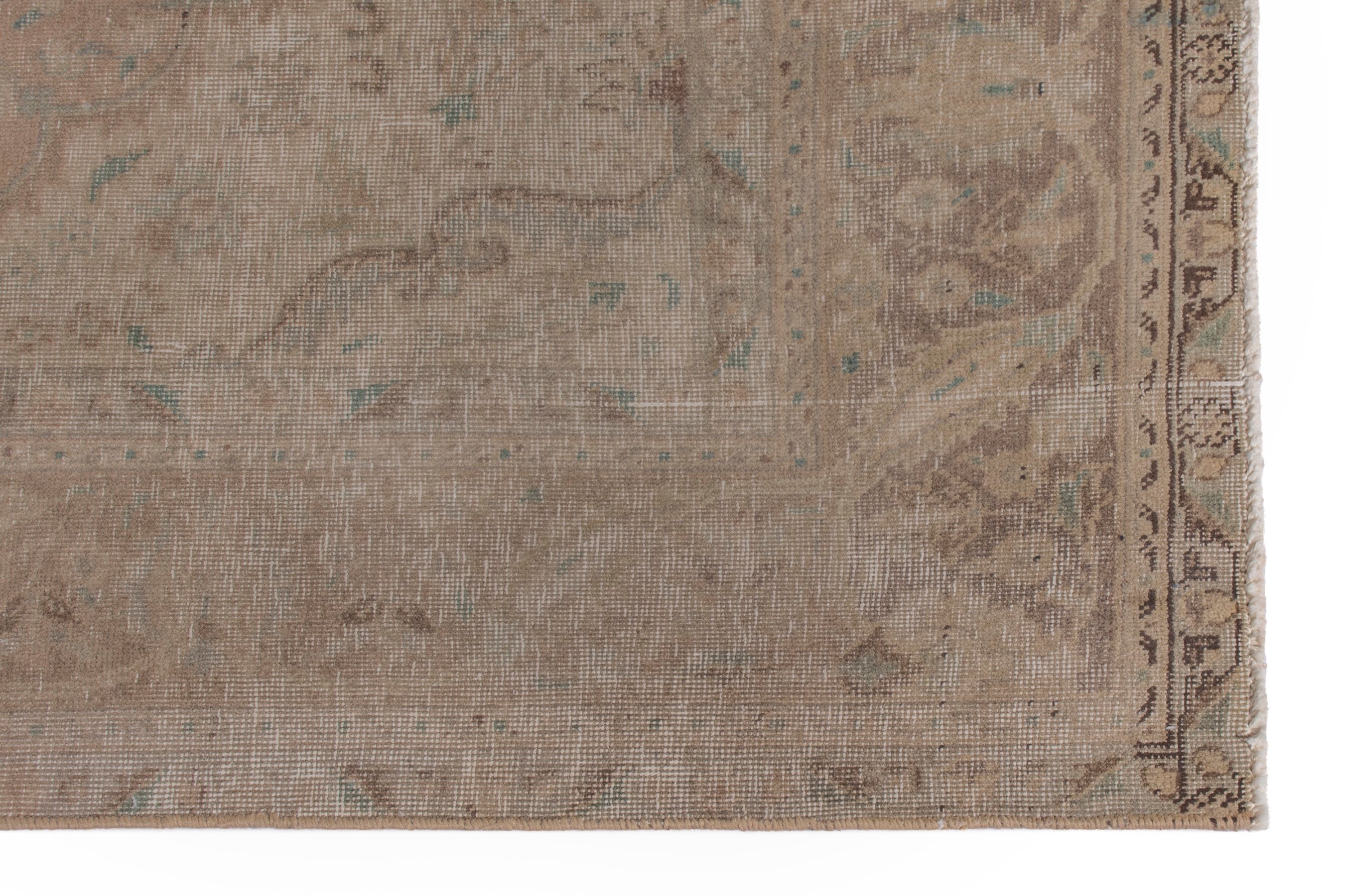 Persian Tabriz area rug in terracotta and tan, view 5 of 22