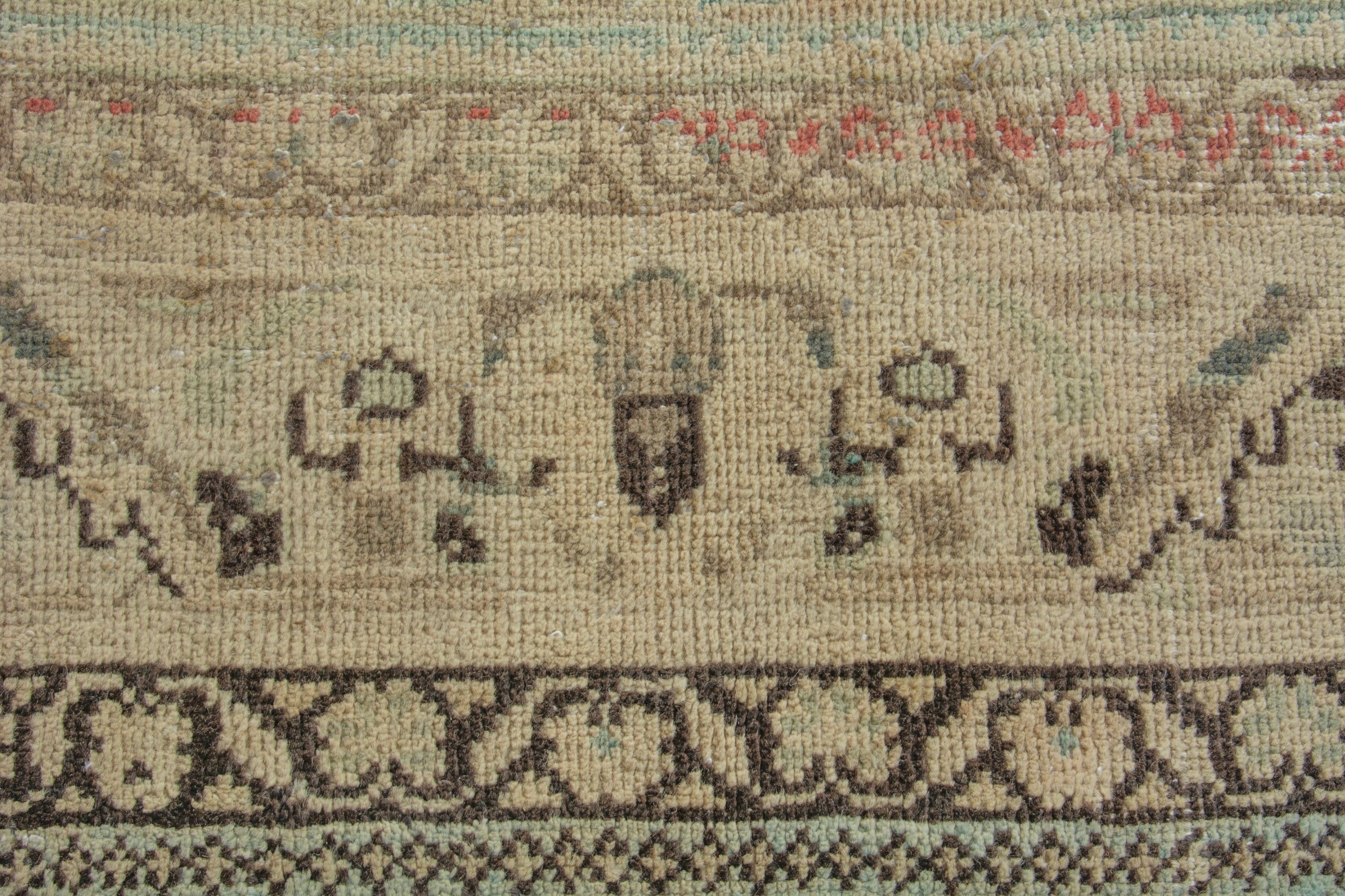 Persian Hamedan oversized rug in beige and taupe, view 11 of 20