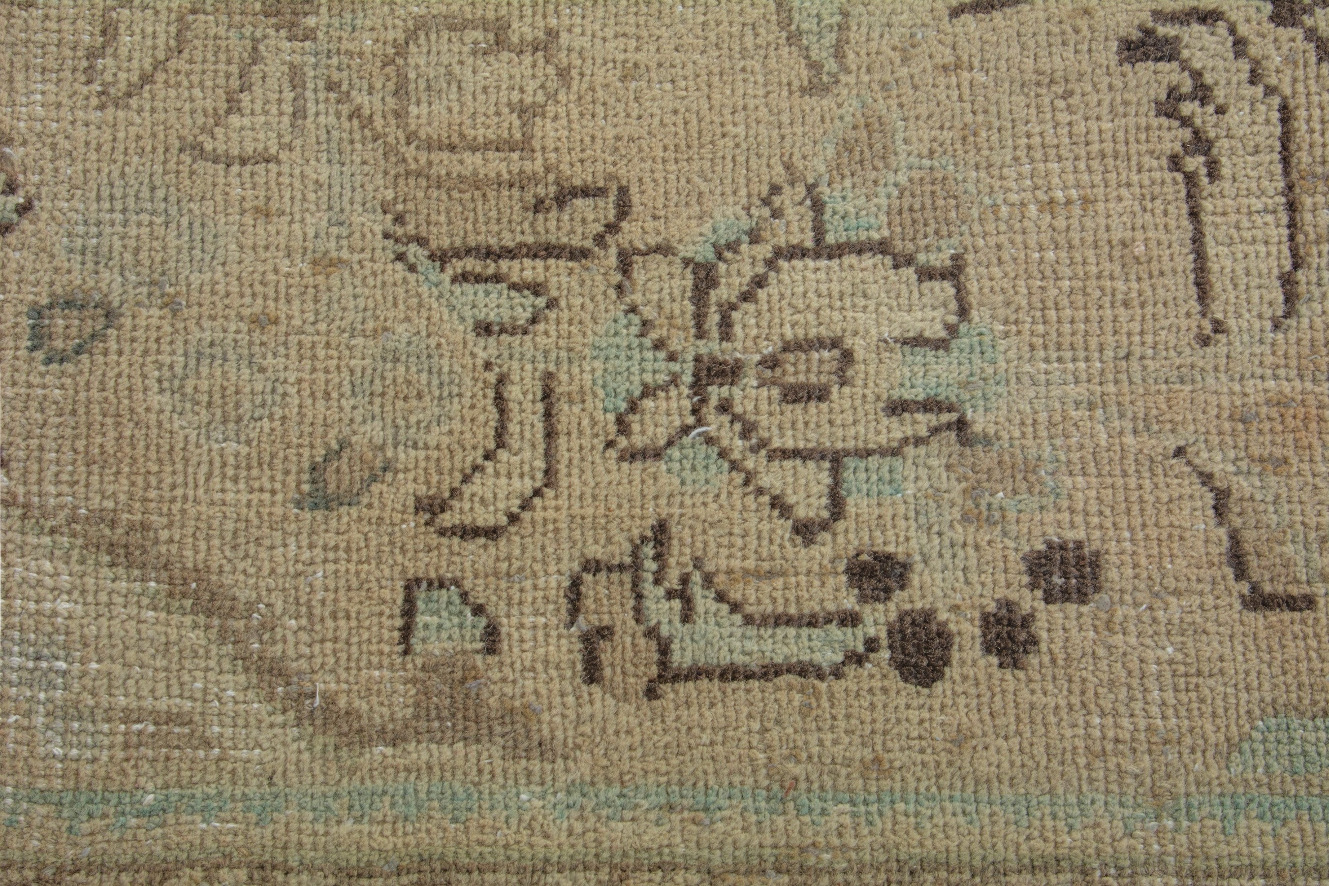 Persian Hamedan oversized rug in beige and taupe, view 12 of 20