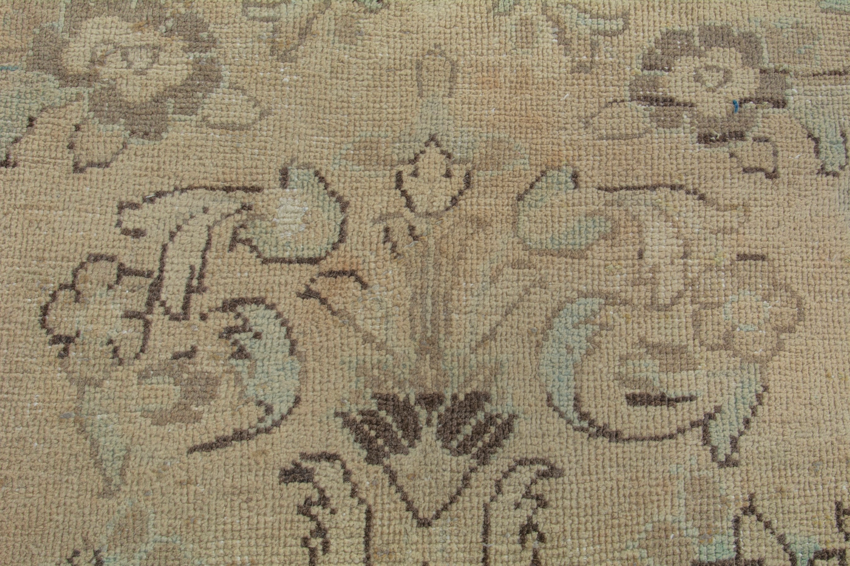 Persian Hamedan oversized rug in beige and taupe, view 13 of 20