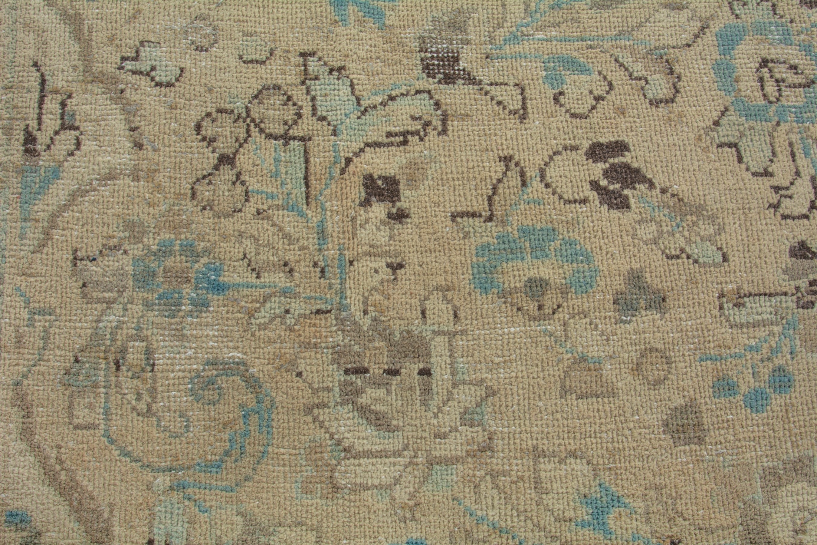 Persian Hamedan oversized rug in beige and taupe, view 14 of 20