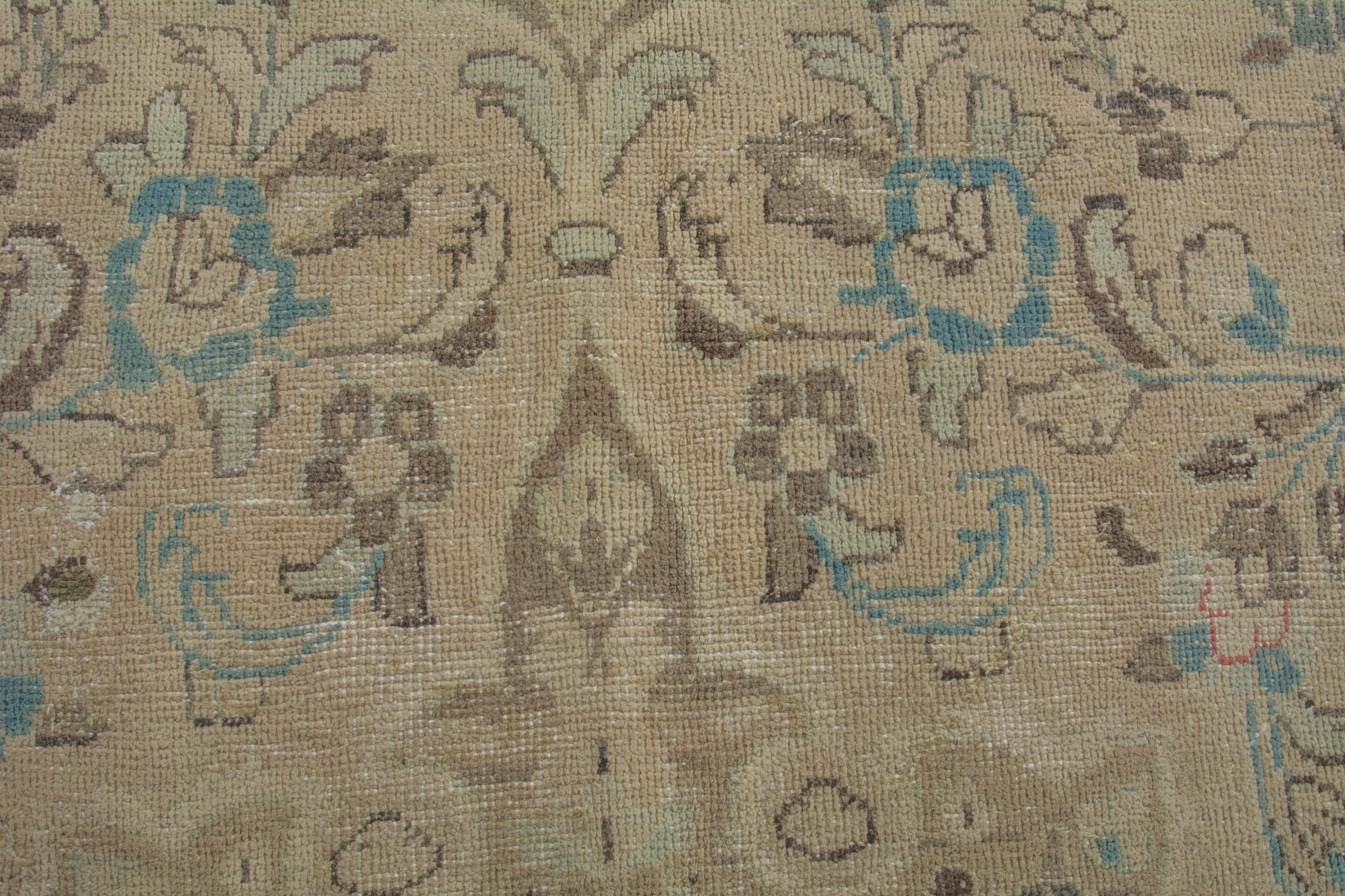 Persian Hamedan oversized rug in beige and taupe, view 15 of 20
