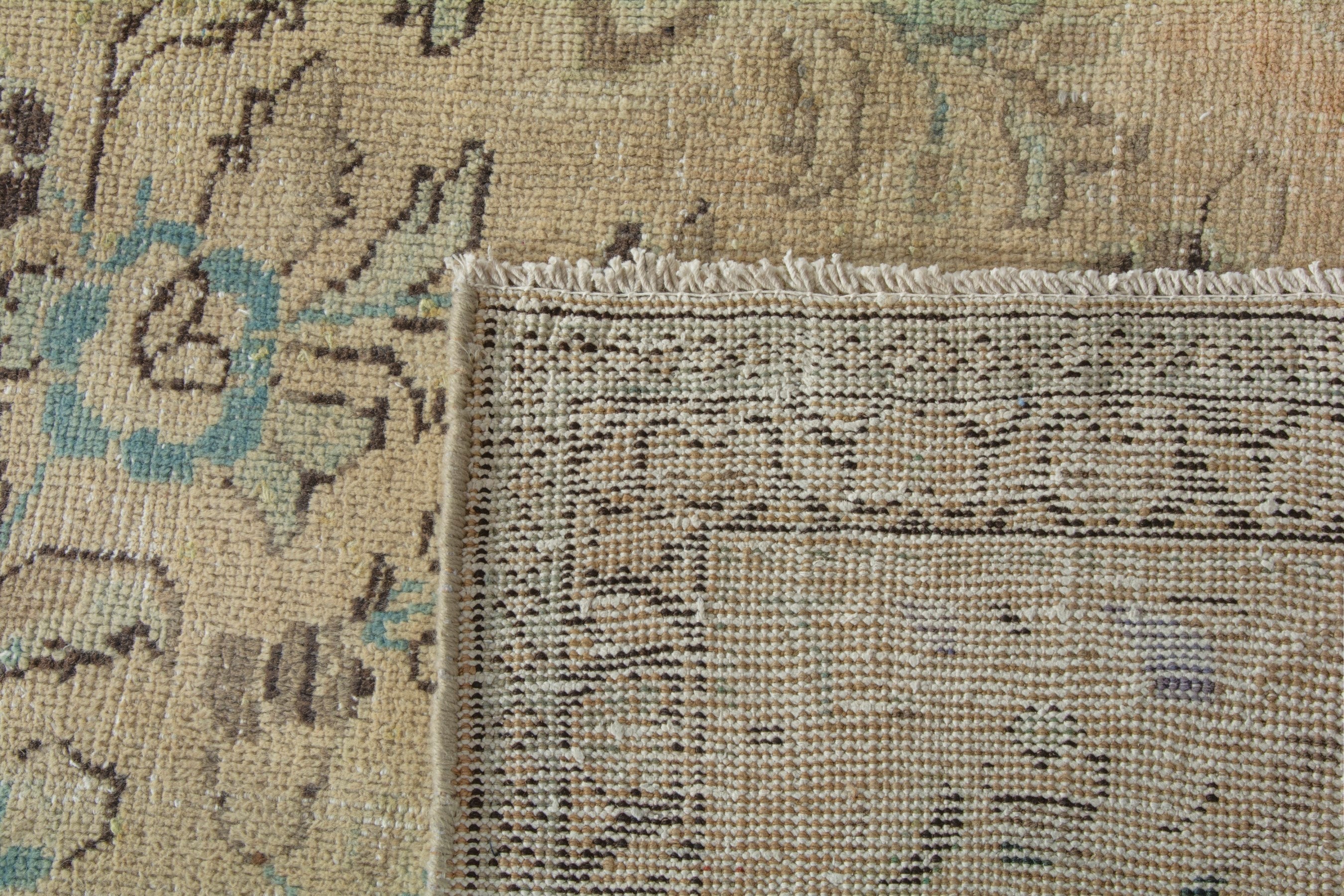 Persian Hamedan oversized rug in beige and taupe, view 20 of 20