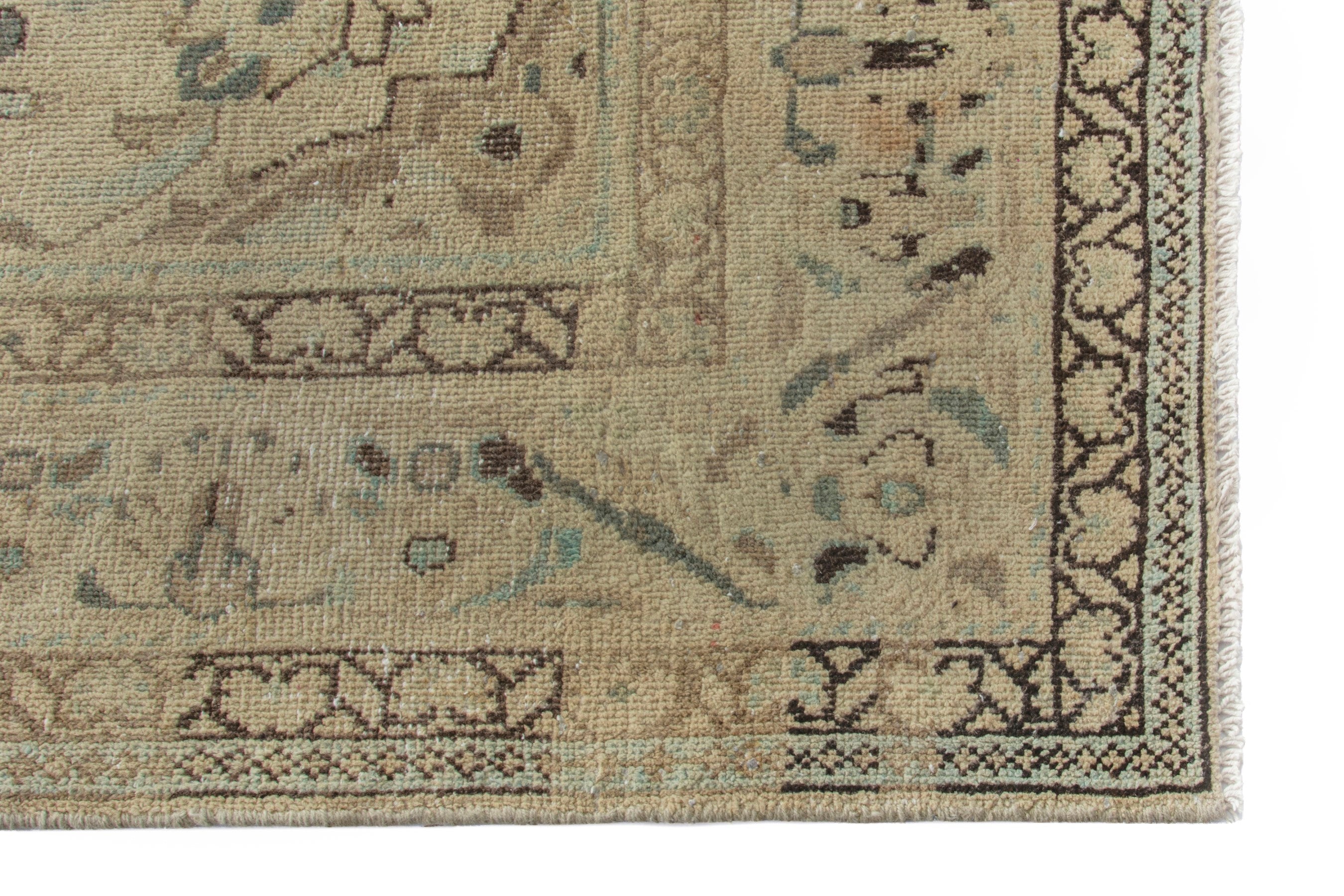 Persian Hamedan oversized rug in beige and taupe, view 5 of 20