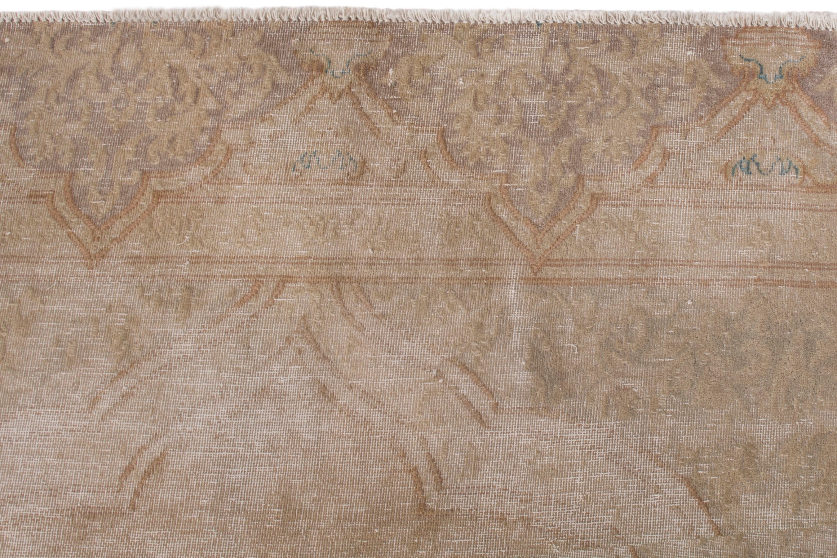 Persian Kerman oversized rug in beige and taupe, view 11 of 24