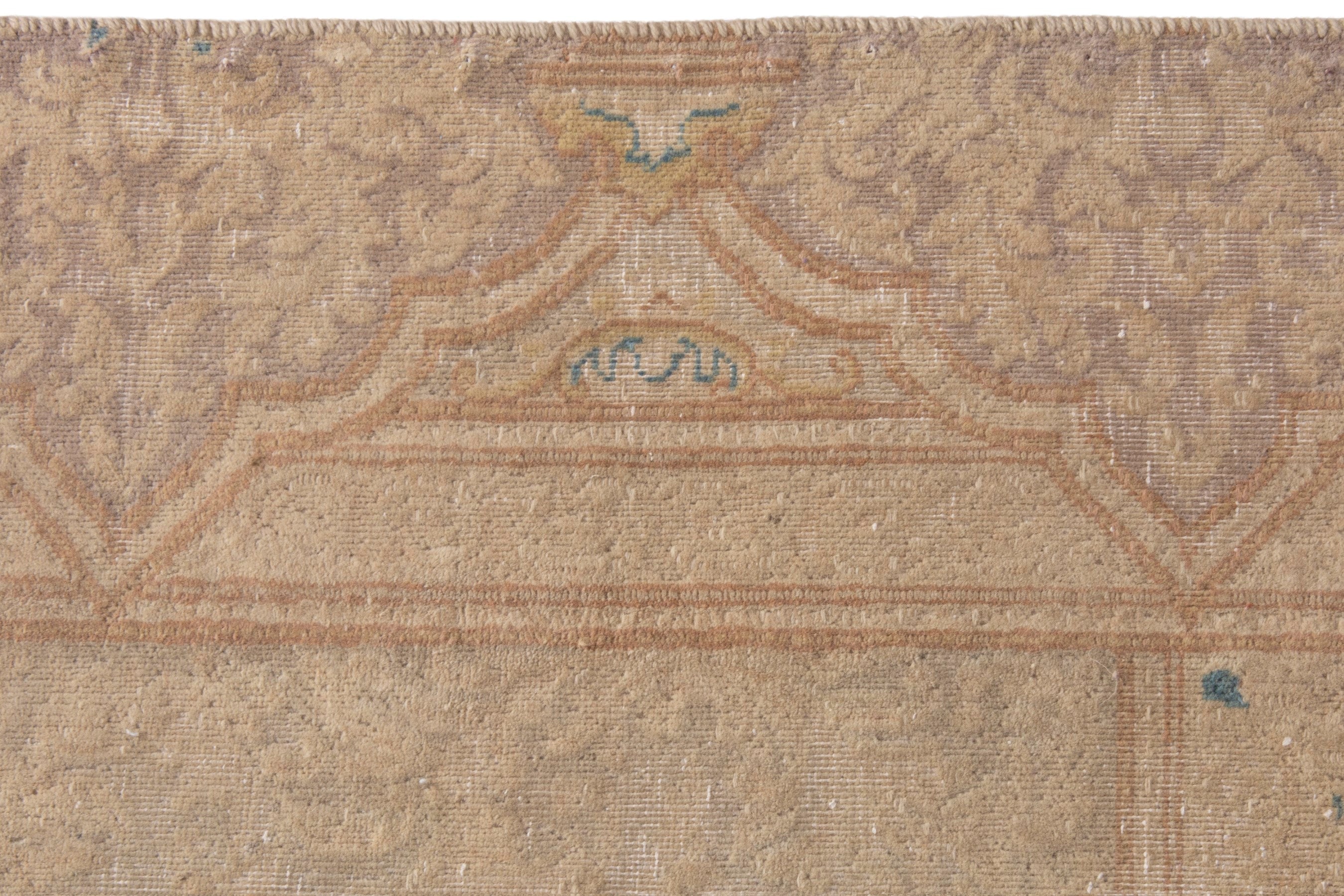 Persian Kerman oversized rug in beige and taupe, view 18 of 24