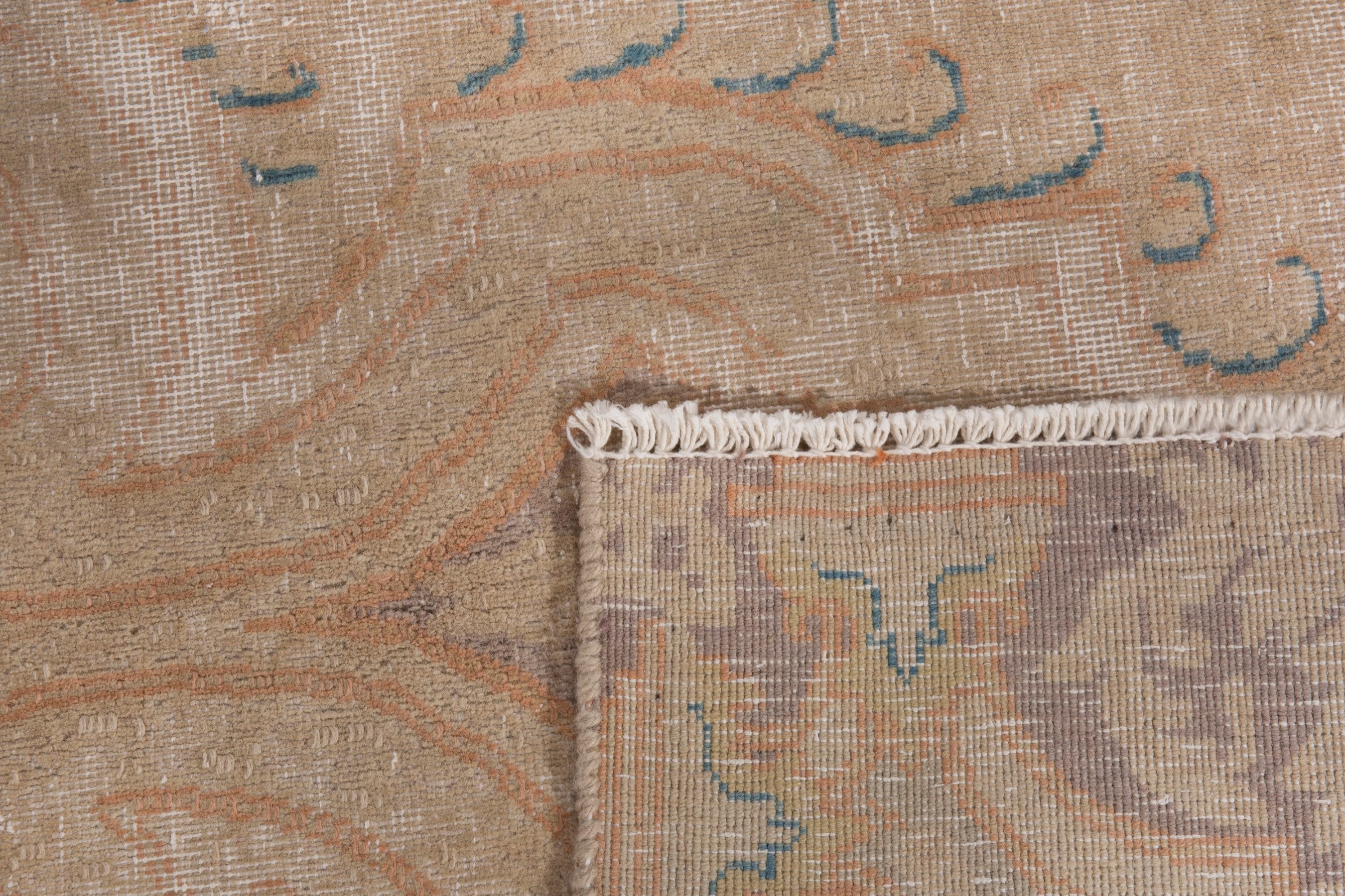 Persian Kerman oversized rug in beige and taupe, view 24 of 24