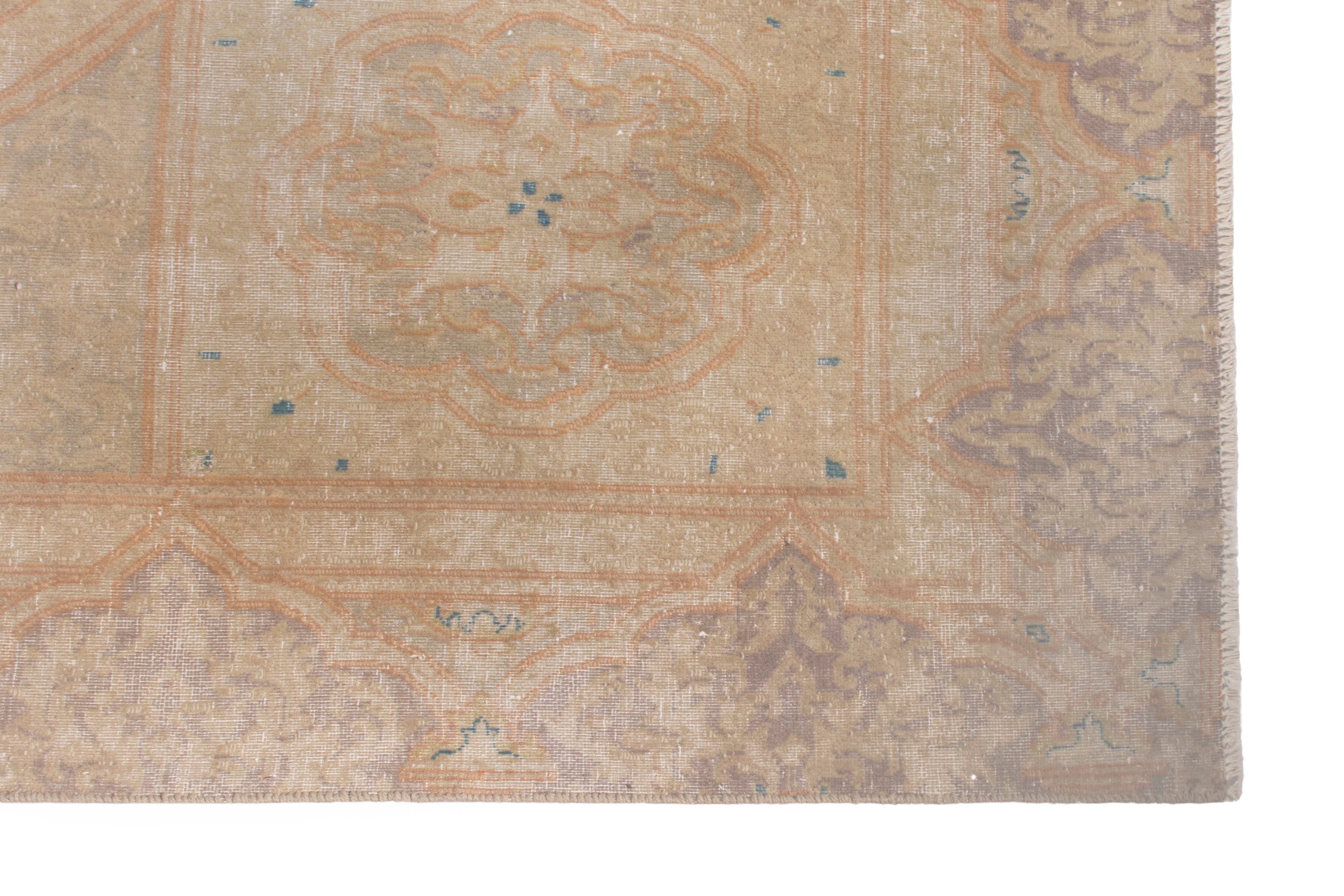Persian Kerman oversized rug in beige and taupe, view 5 of 24