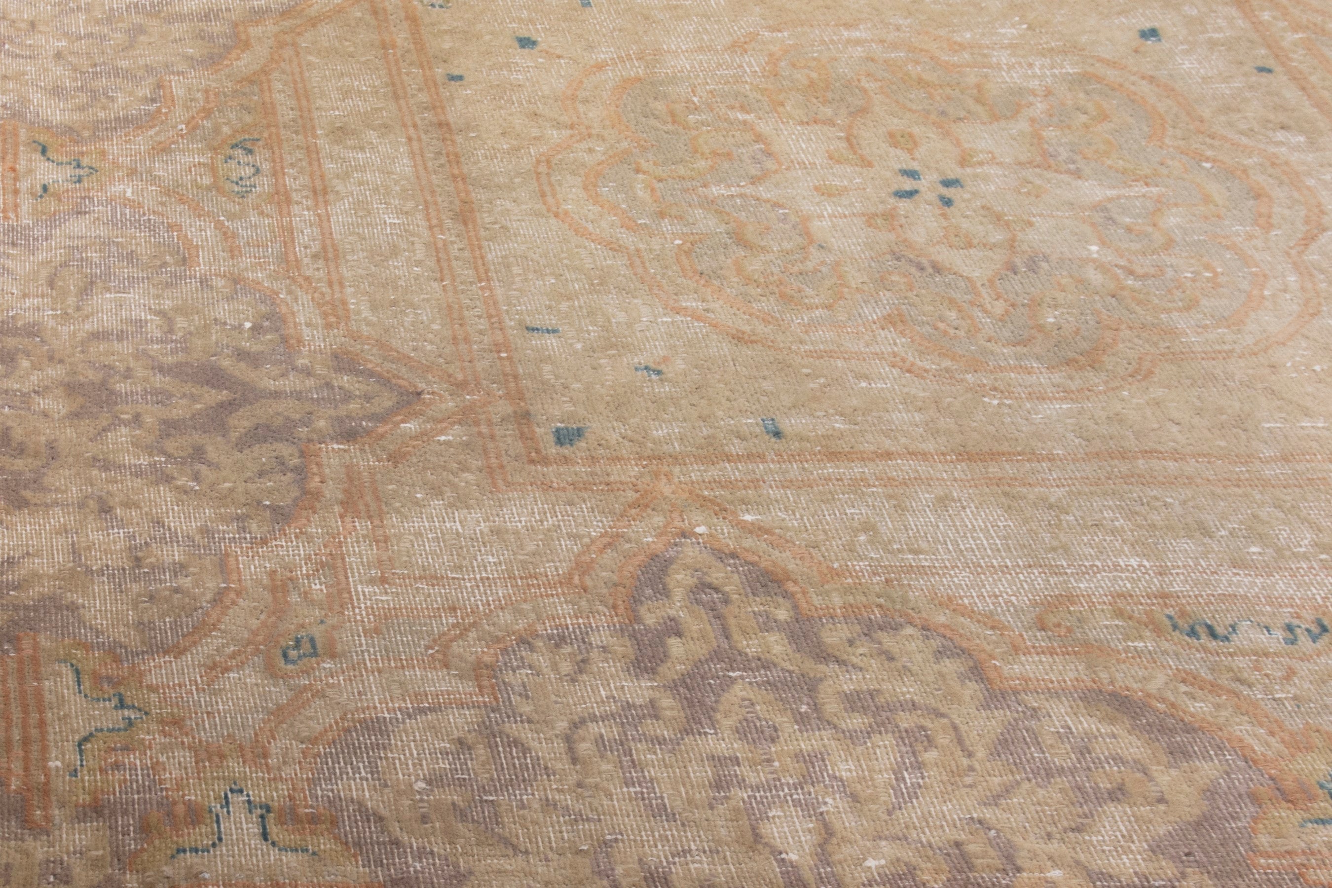 Persian Kerman oversized rug in beige and taupe, view 15 of 24