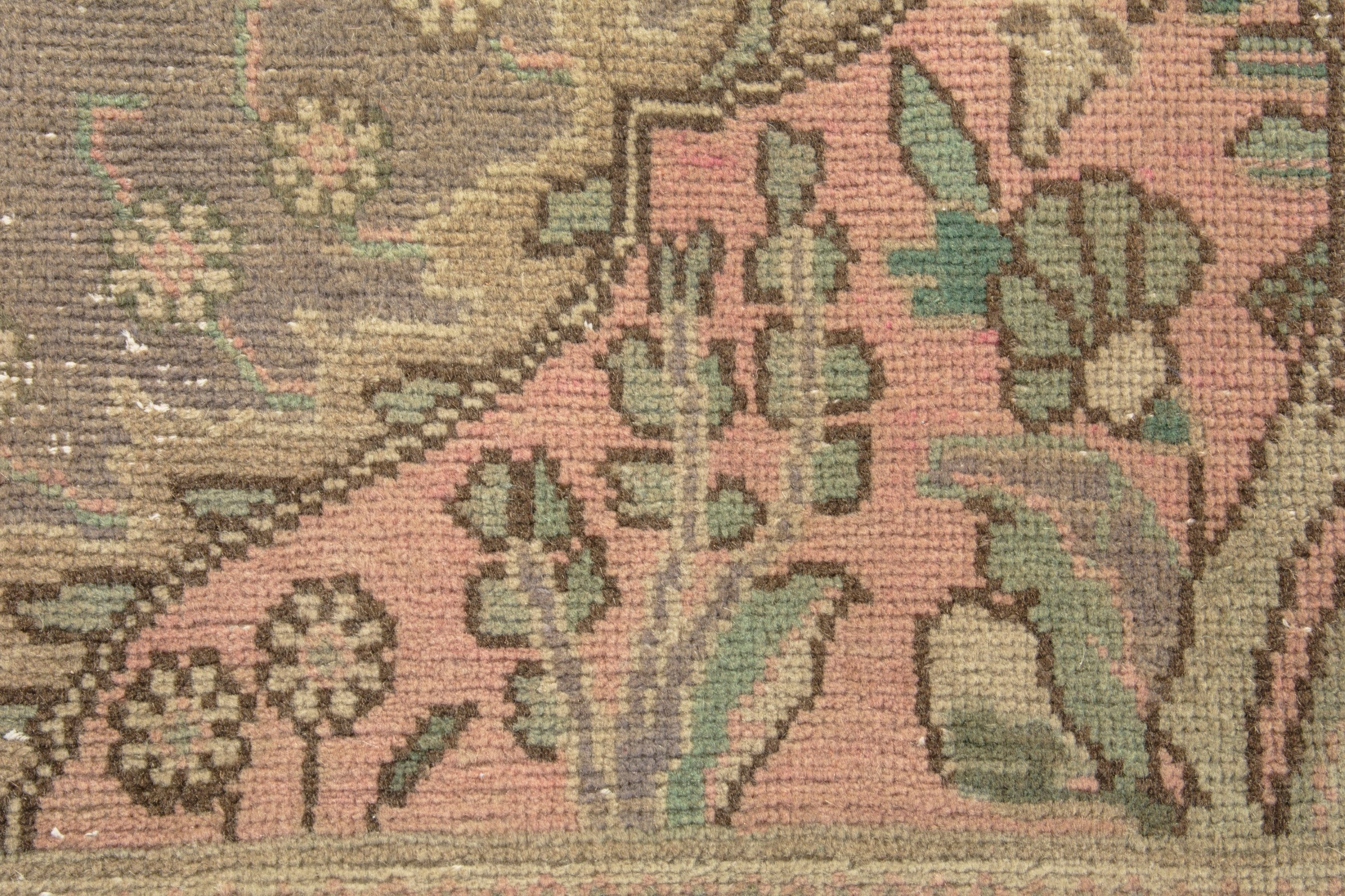 Persian Tabriz oversized rug in taupe and sage, view 12 of 19