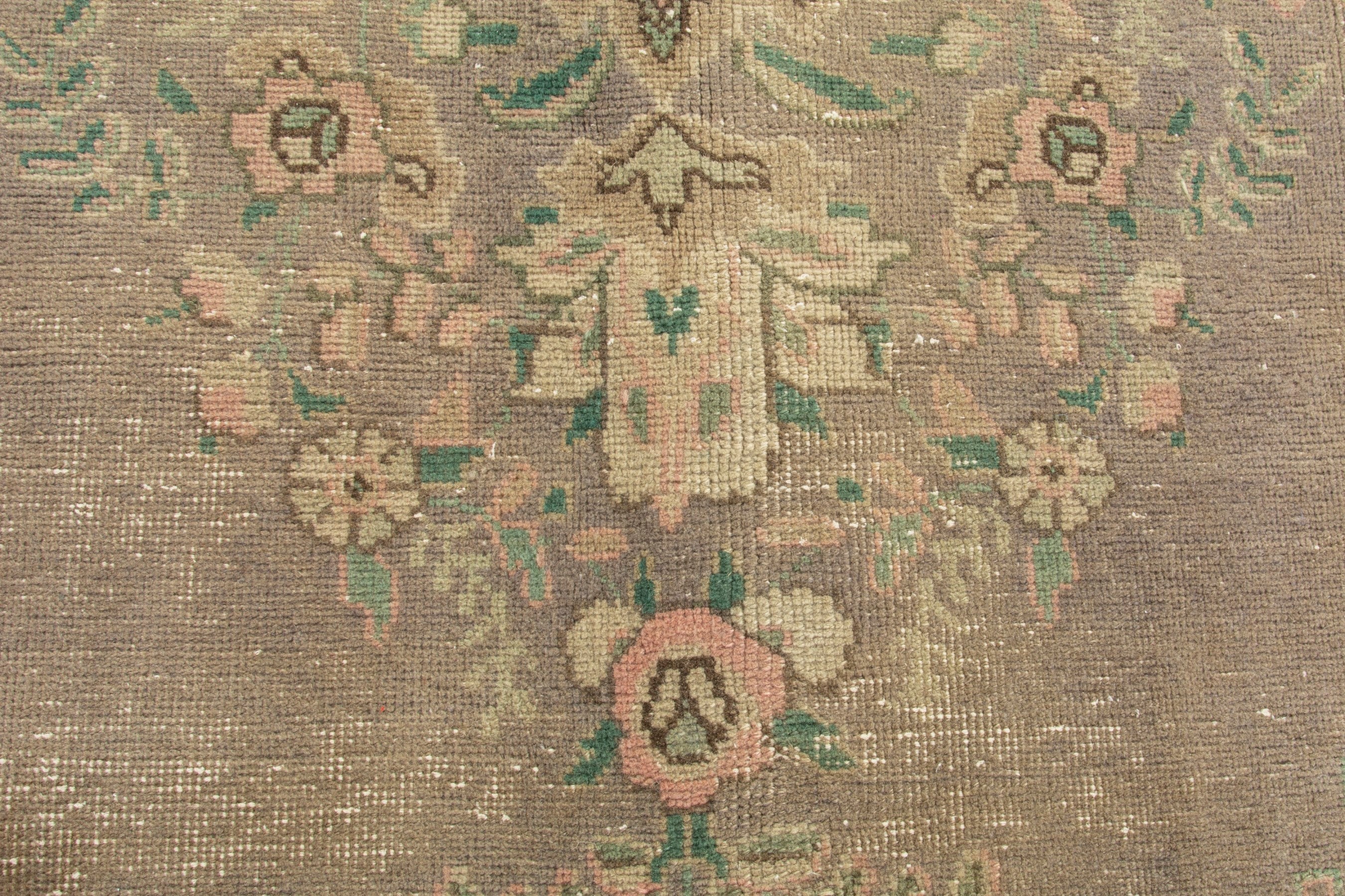 Persian Tabriz oversized rug in taupe and sage, view 13 of 19