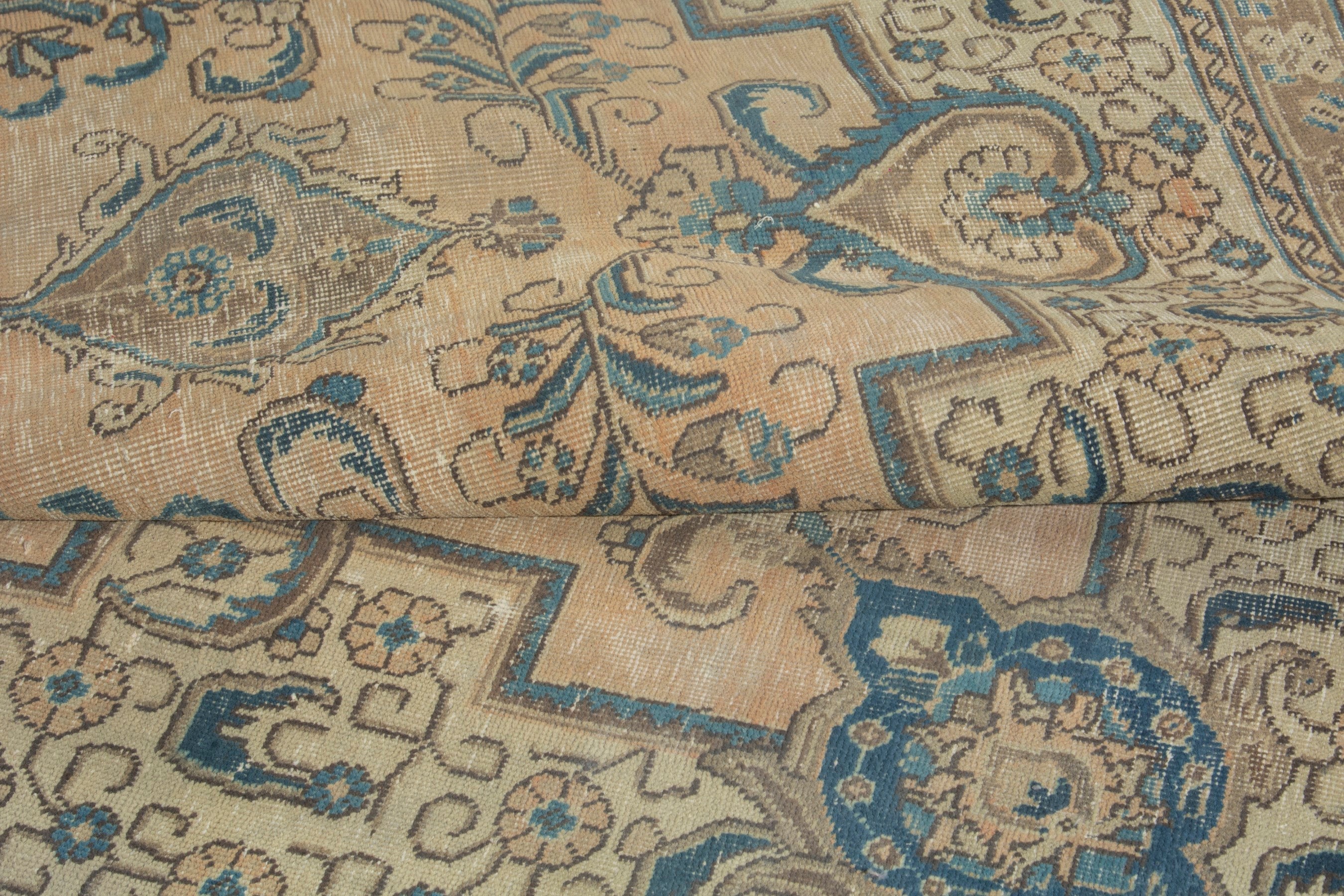 Persian Tabriz oversized rug in cream and sage, view 17 of 21