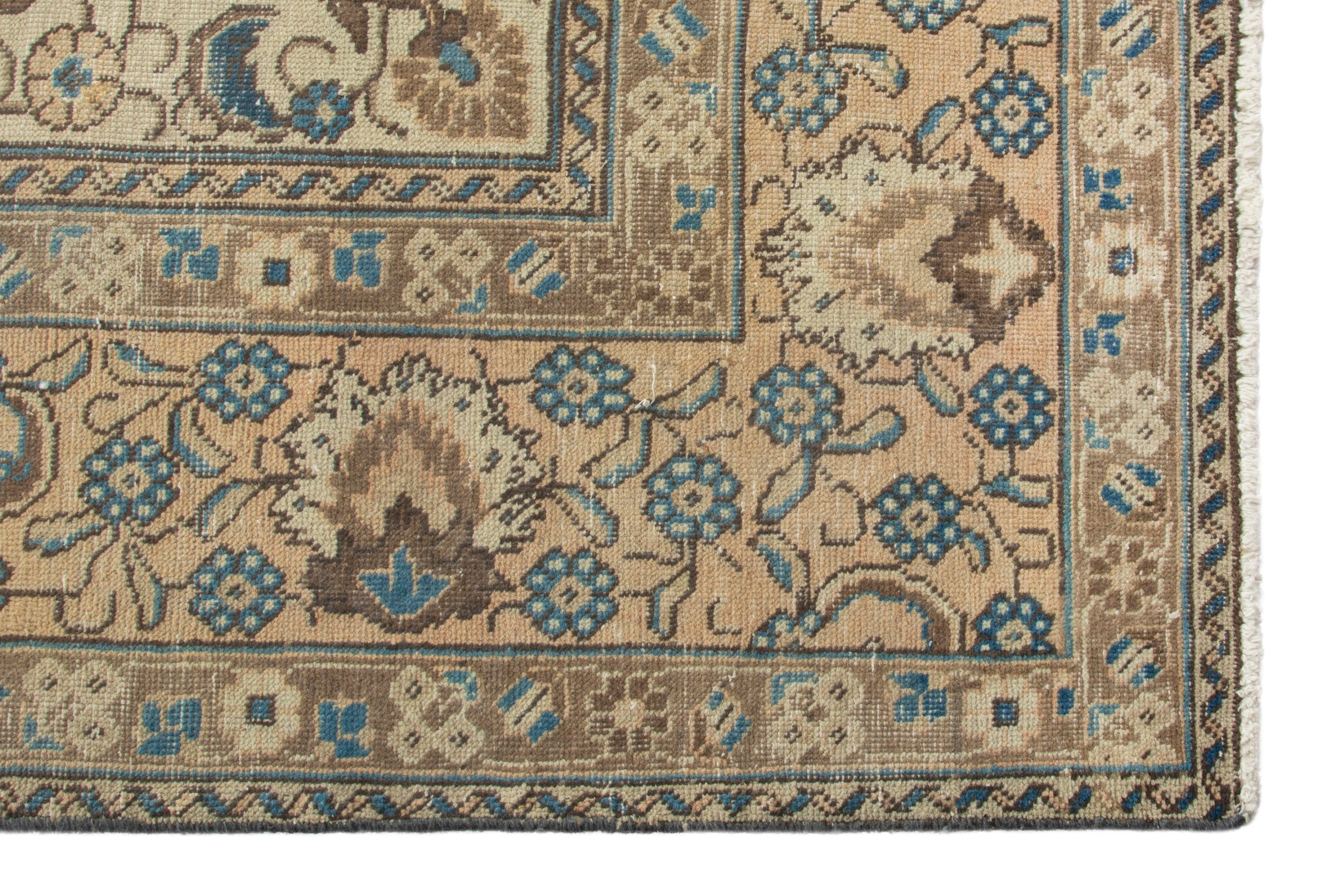 Persian Tabriz oversized rug in cream and sage, view 5 of 21
