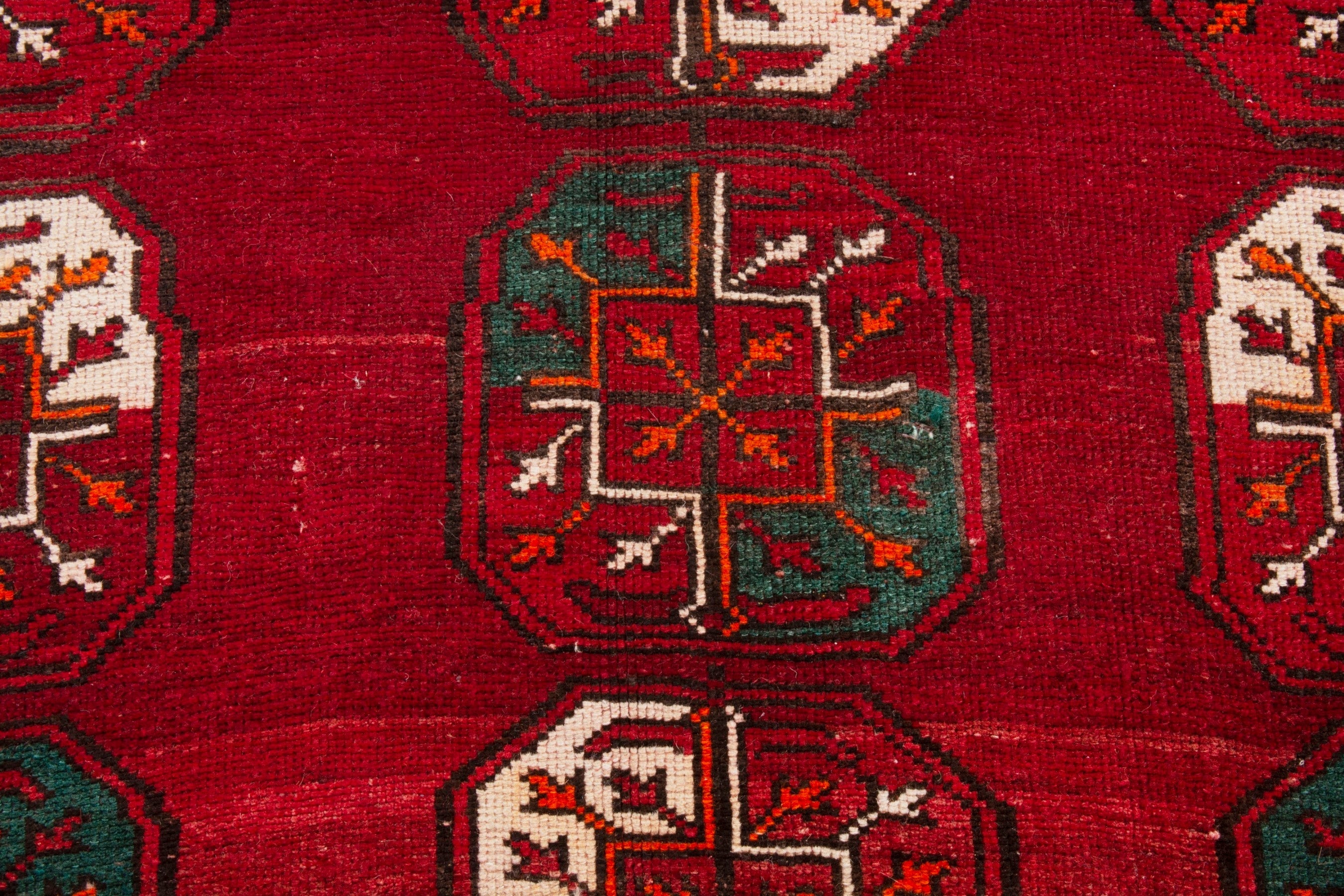 Persian Ghoochan area rug in deep red and burgundy, view 16 of 22